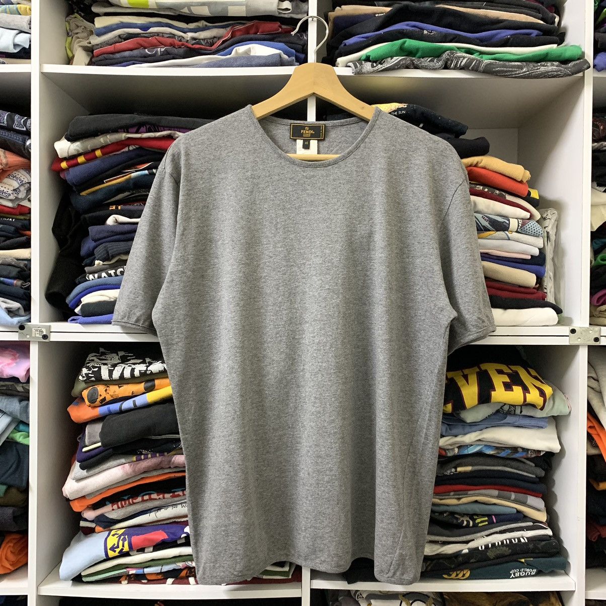 Fendi × Vintage VTG FENDI PLAIN TEE Size US M / EU 48-50 / 2 - 1 Thumbnail