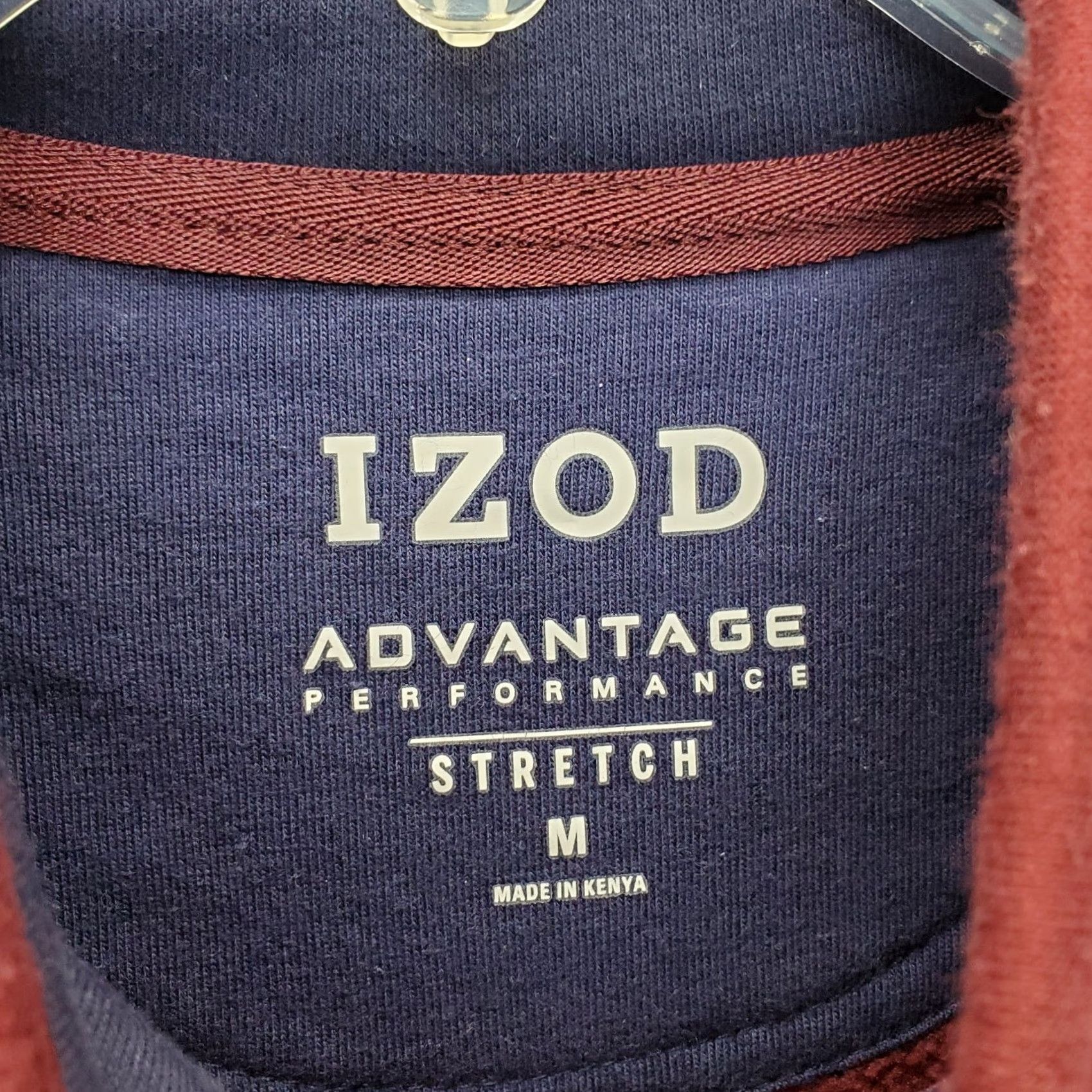 Izod IZOD Golf Sweatshirt Mens M Dark Red Stretch 1/4 Zip EUC Size US M / EU 48-50 / 2 - 5 Thumbnail