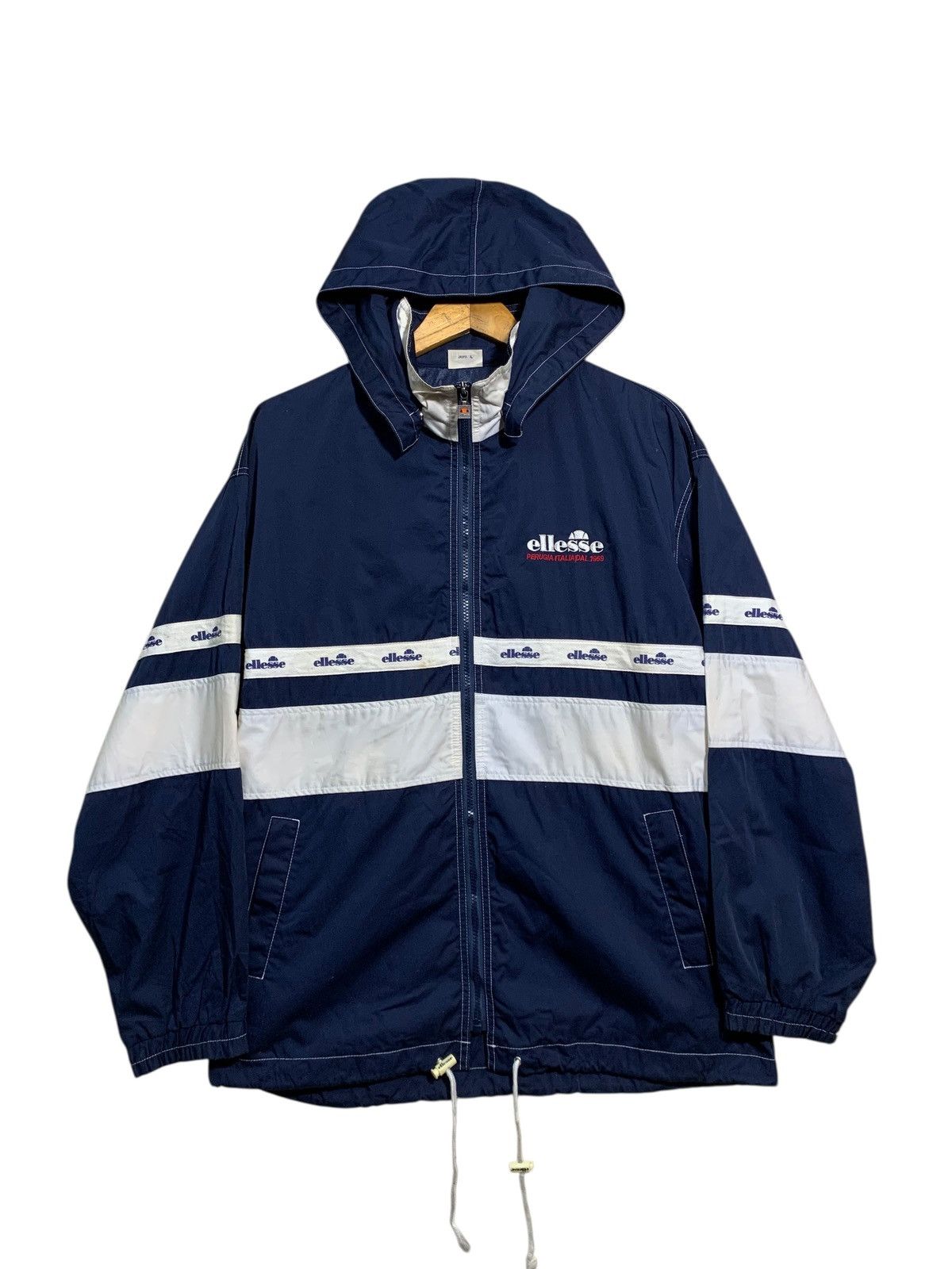 Ellesse 🔥VTG ELLESSE ZIPPER HOODIE COTTON JACKET Size US L / EU 52-54 / 3 - 4 Thumbnail
