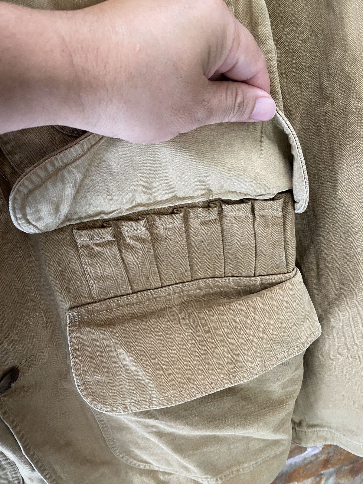 Polo Ralph Lauren 1990s Polo Raplh Lauren Leather Trim Hunting multipocket Size US M / EU 48-50 / 2 - 9 Thumbnail