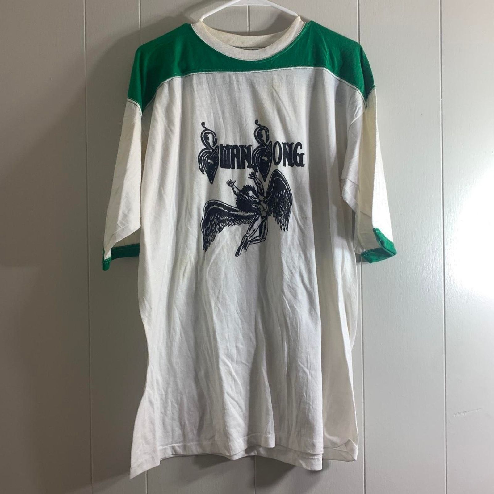 Vintage 70s SWAN SONG BAD COMPANY double sided graphic tee shirt XL Size US XL / EU 56 / 4 - 2 Thumbnail