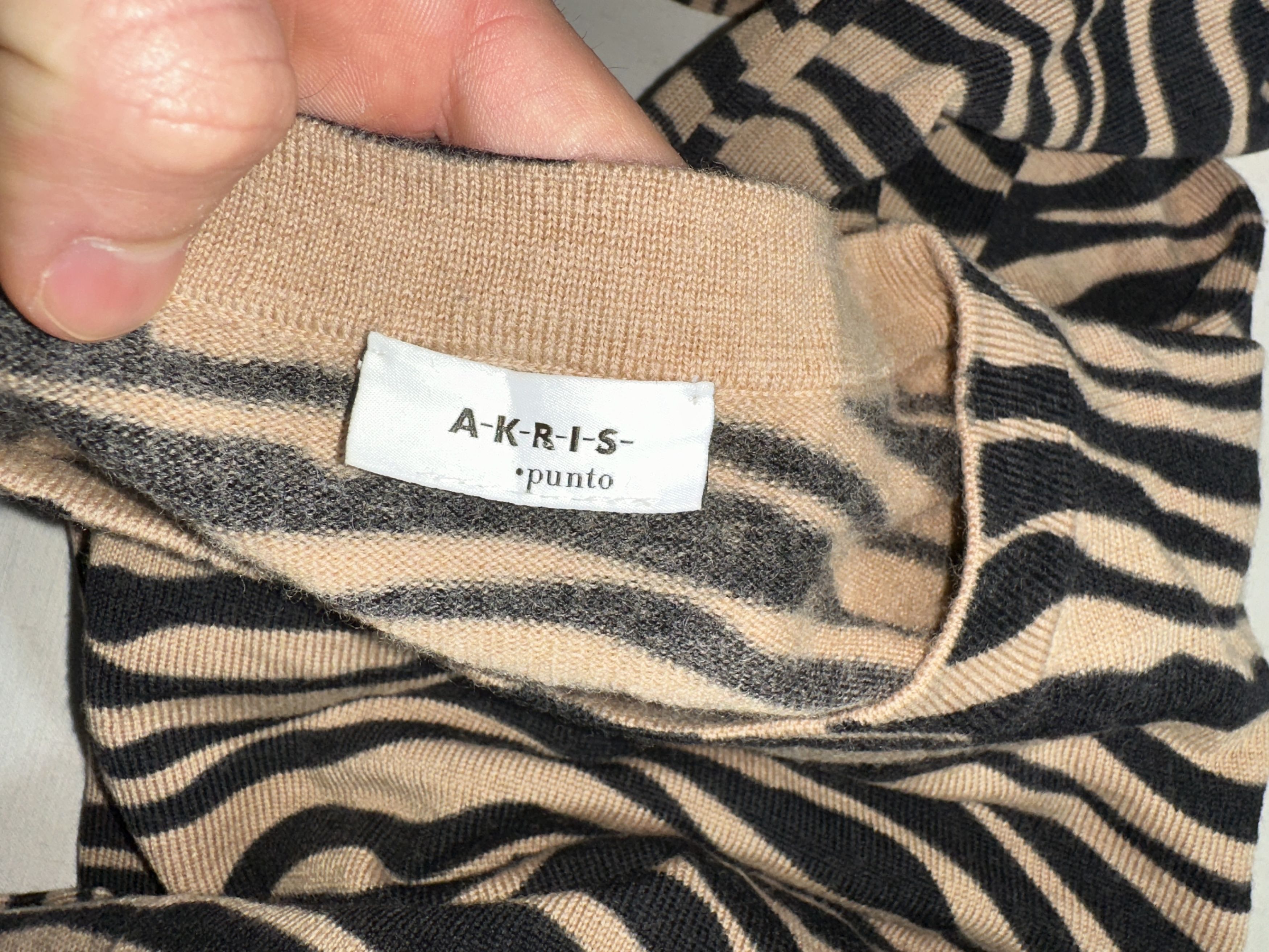 Akris Akris Punto Wool Zebra Knit Sweater Size US 4 EU 36 40 IT Size S / US 4 / IT 40 - 3 Thumbnail