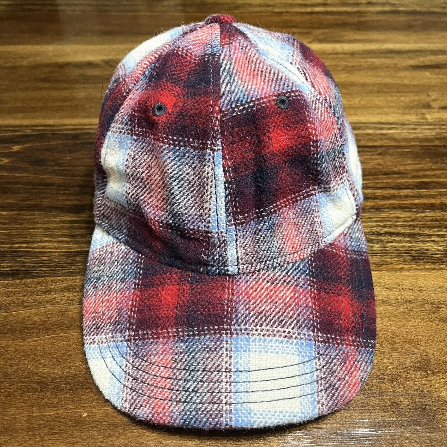 Pendleton GAP X Pendleton Hat Cap Flannel Wool Red Checkered Stretch Fitted Mens One Size Size ONE SIZE - 2 Thumbnail