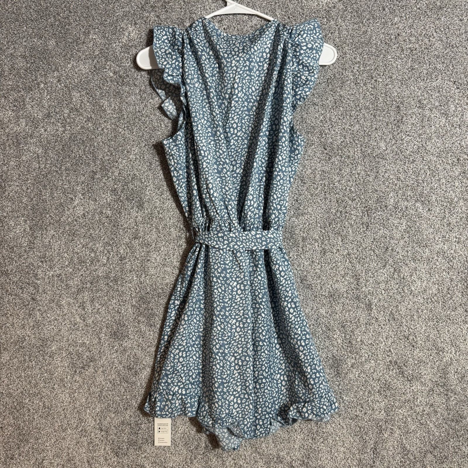 Other Romantic Dress Large Ruffle Sleeves Boho Chic Cheetah Print Size L / US 10 / IT 46 - 2 Thumbnail
