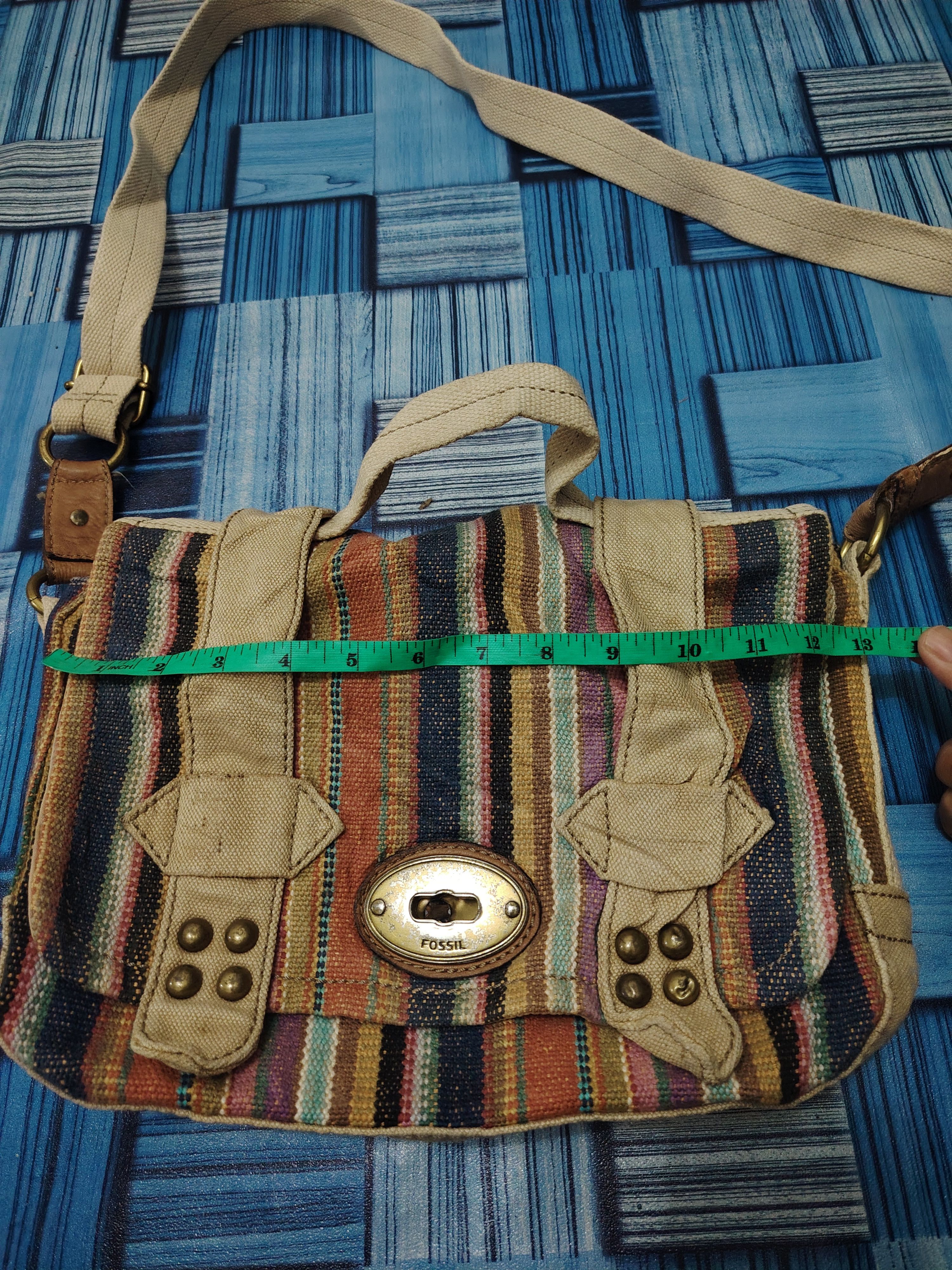 Fossil Rare Vtg Fossil Sling bag kapital Style Bag Size ONE SIZE - 21 Thumbnail