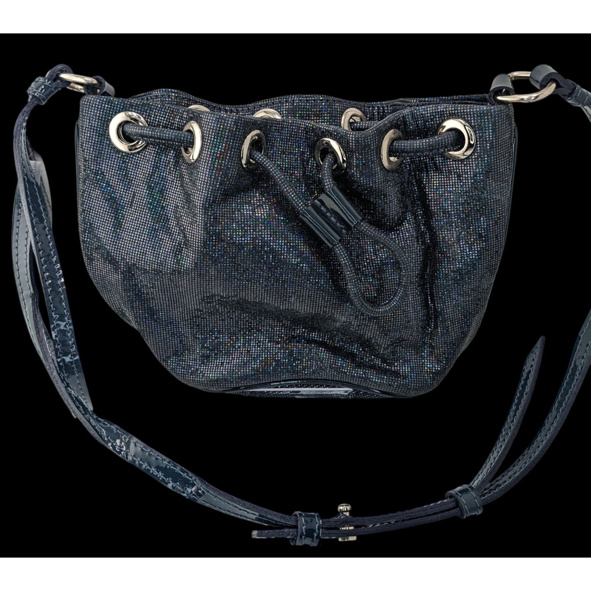 Other De Maria Navy Prismatic Mini Bucket Bag With Adjustable Stra Size ONE SIZE - 2 Thumbnail