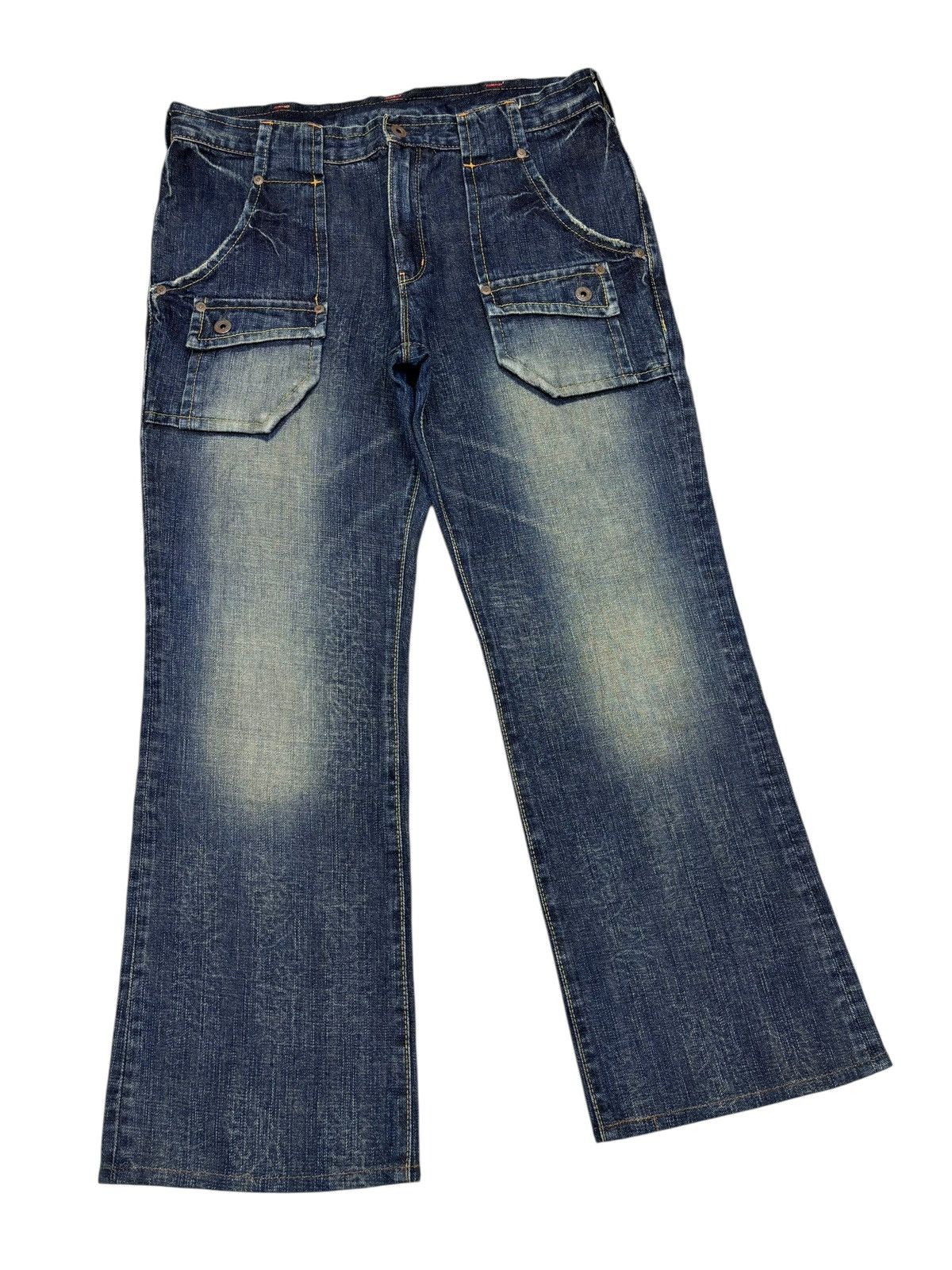 Kapital Vintage Japanese Bush Denim Baggy Jeans Size US 35 - 3 Thumbnail