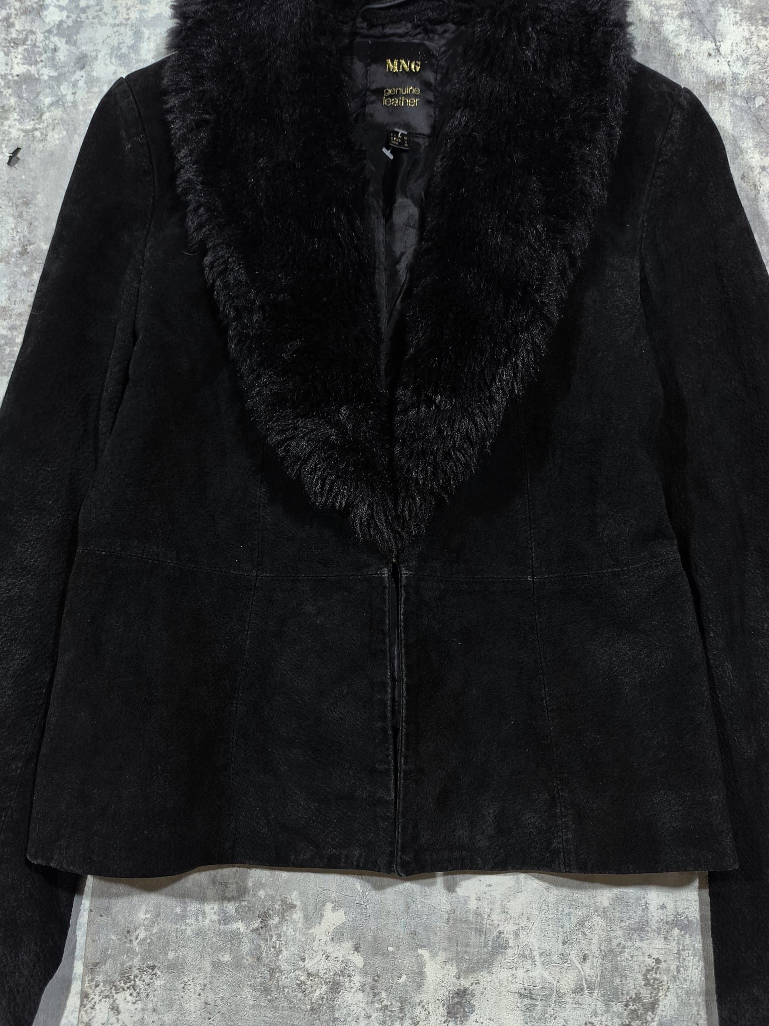 Hysteric Glamour 70s 80s black fauxfur collar leather coat chic boho Size M / US 6-8 / IT 42-44 - 5 Thumbnail