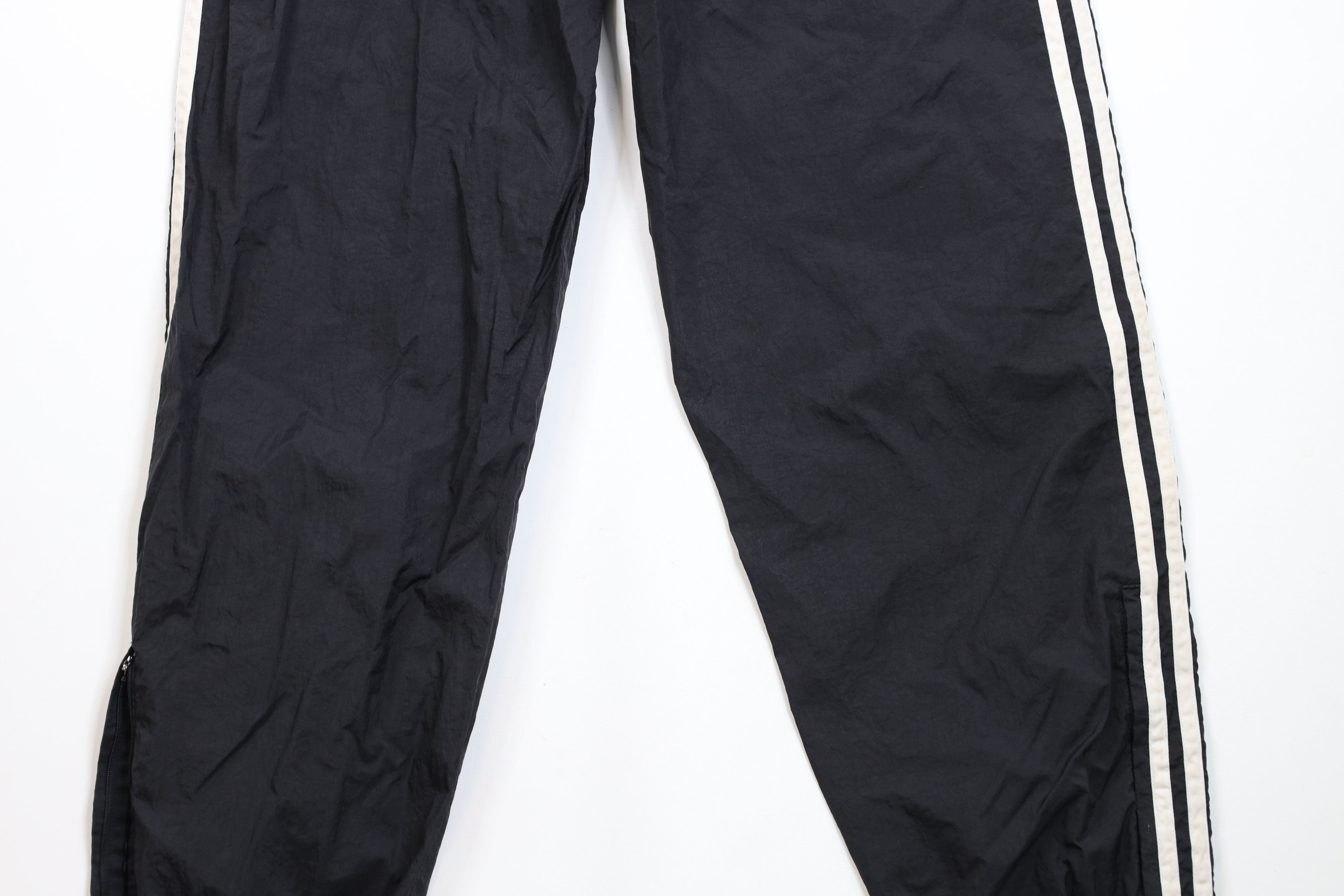 Adidas × Vintage Vintage 90s Adidas Striped Windbreaker Joggers Pants Black Size US 36 / EU 52 - 12 Thumbnail