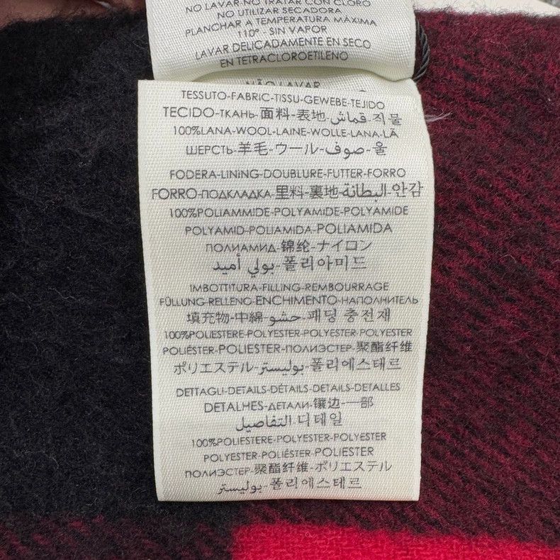 Gucci Gucci Black and red plaid thickened wool scarf 2503-Nextarr Size ONE SIZE - 6 Thumbnail
