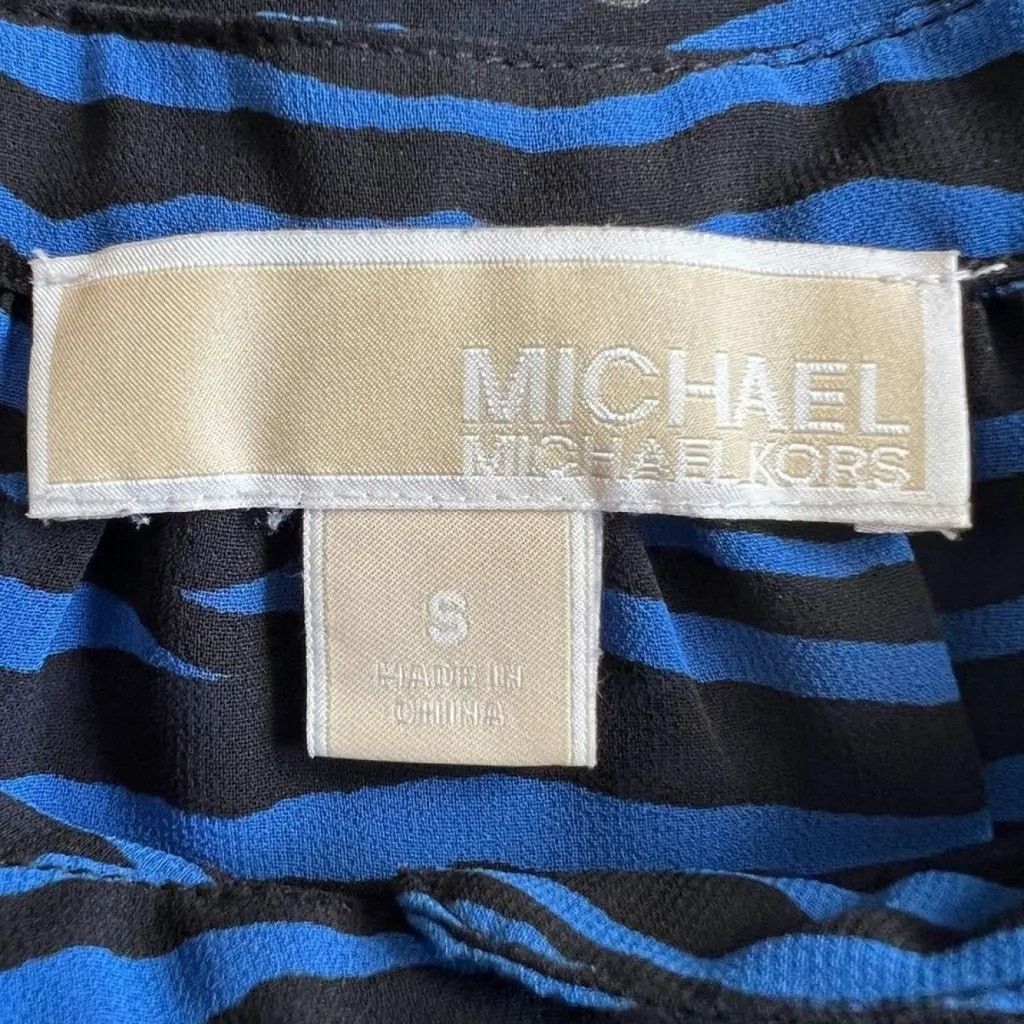 Michael Kors Michael Kors Blue Black Stripes Sleeveless Top, S Size S / US 4 / IT 40 - 3 Thumbnail