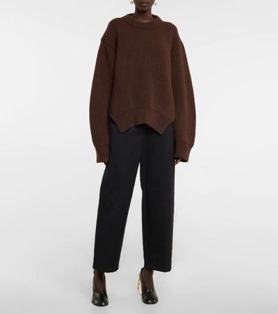 Jil Sander o1loc1c1124 Ribbed Knit Jumper in Brown Size US M / EU 48-50 / 2 - 2 Thumbnail