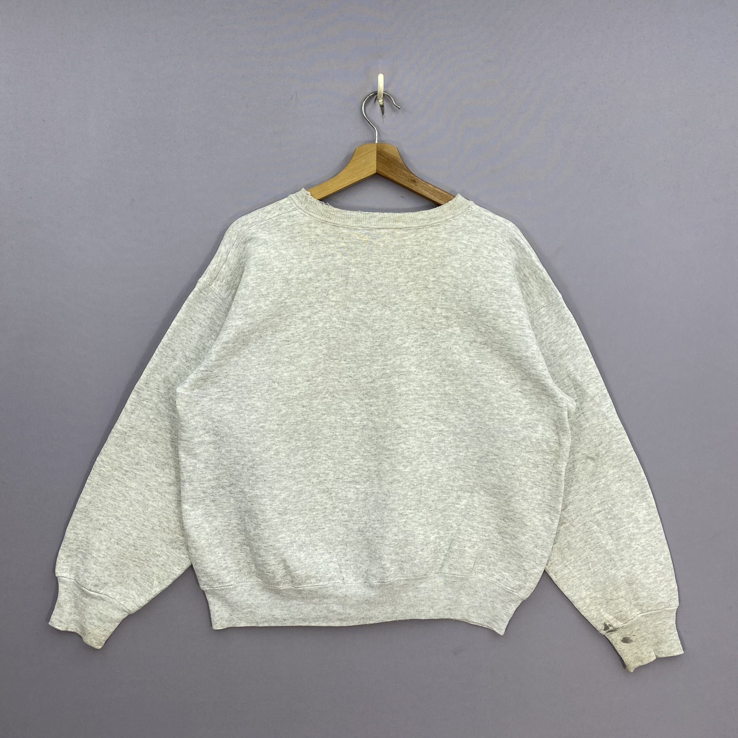 Hanes Vintage 90s Hanes Premium Weight Sweater Sweatshirt Jumper Size US L / EU 52-54 / 3 - 3 Thumbnail