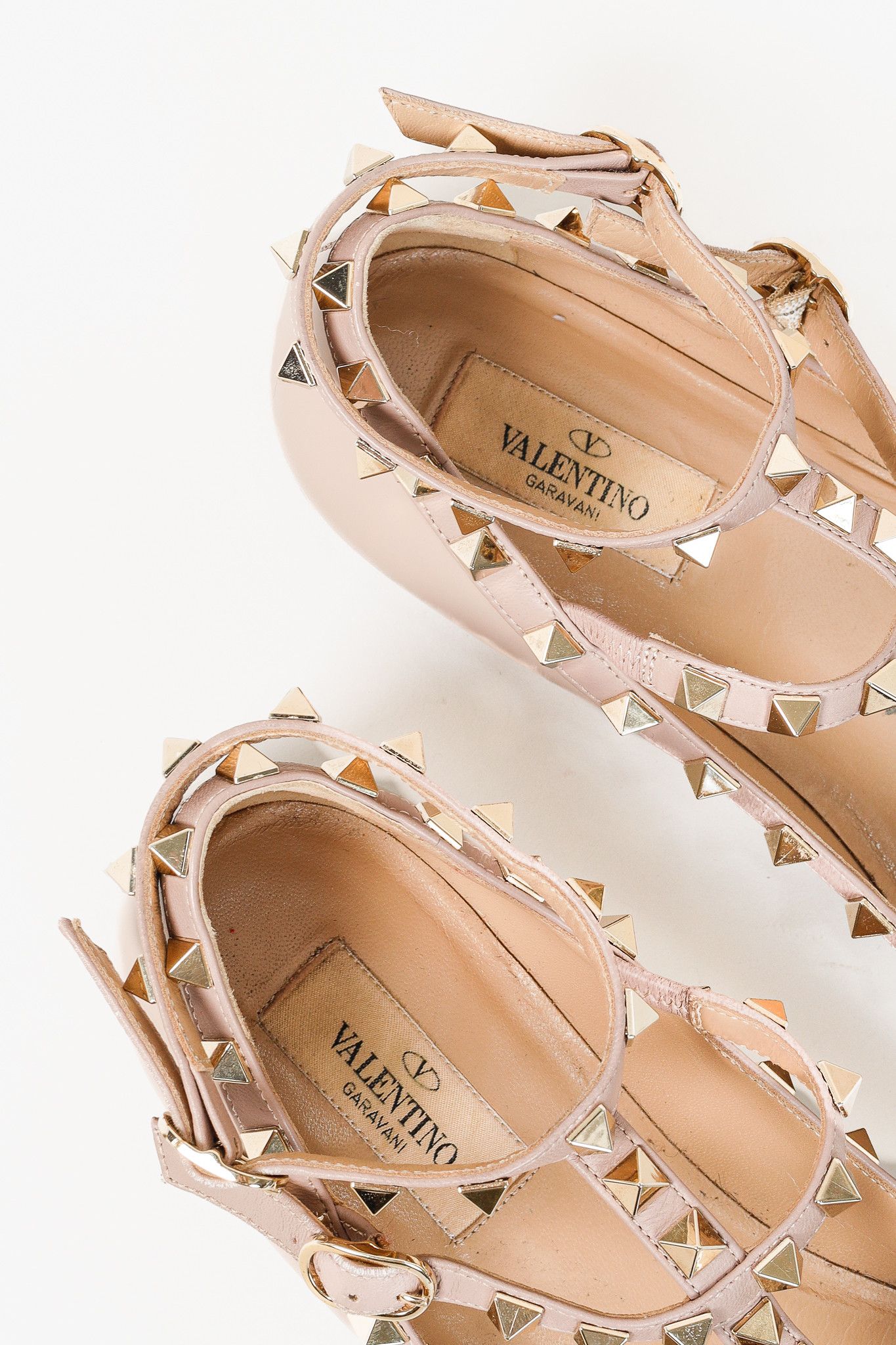 Valentino Valentino Garavani Rockstud Patent Ankle Strap Flats Size US 6.5 / IT 36.5 - 10 Thumbnail