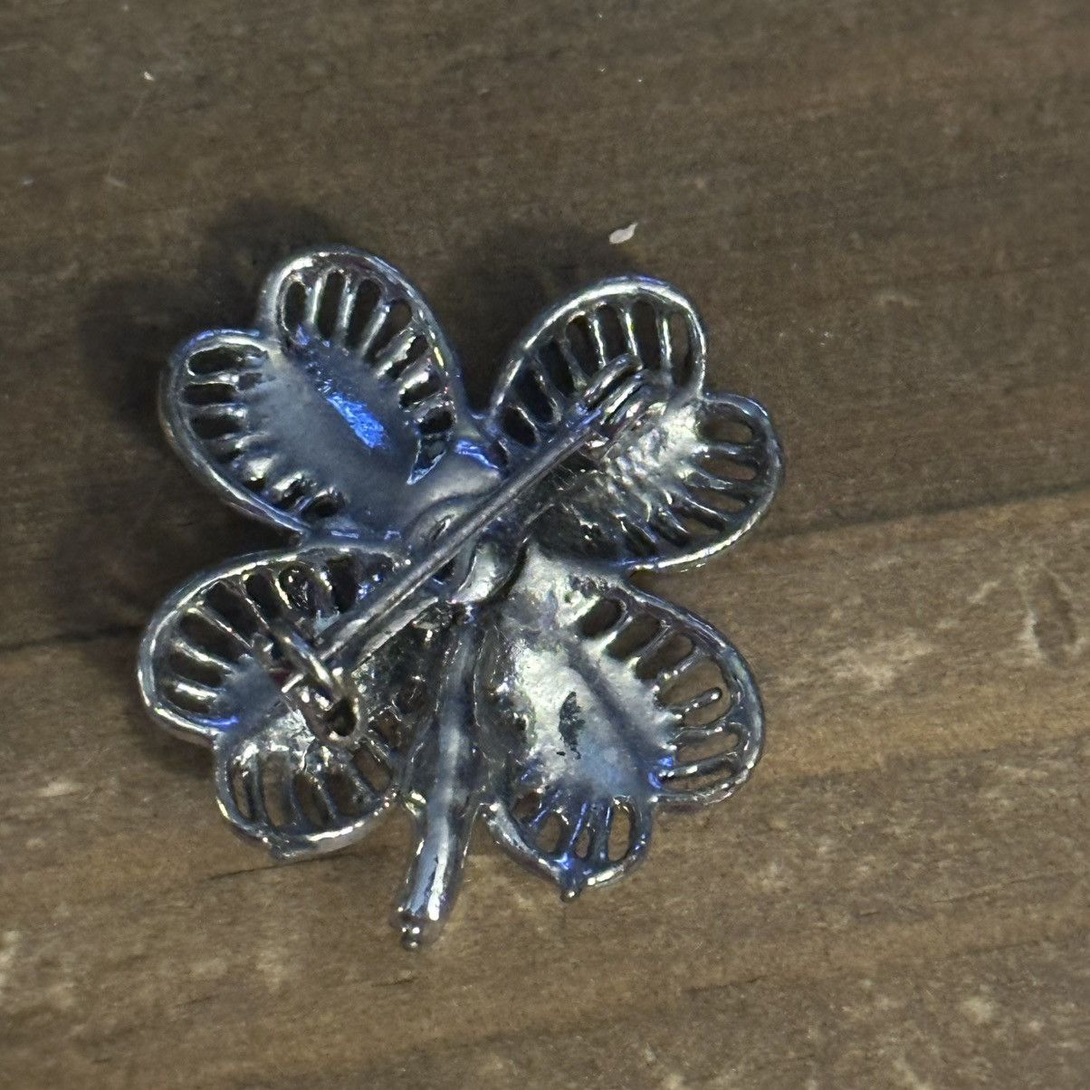 Vintage Vintage silver tone filigree shamrock brooch Size ONE SIZE - 3 Thumbnail