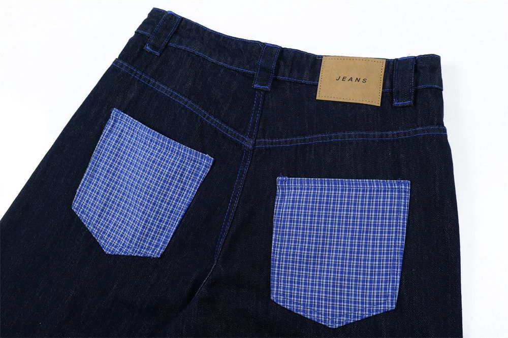 Japanese Brand × Jean Retro plaid contrast pocket cargo denim shorts y2k Size US 32 / EU 48 - 5 Thumbnail
