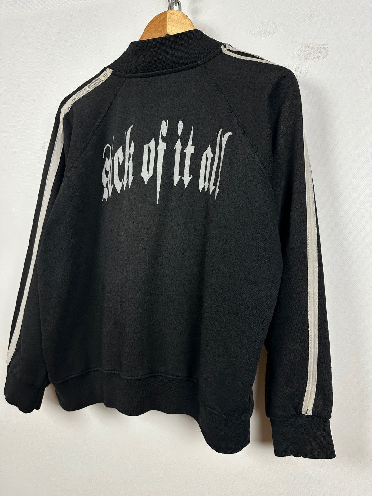 Band Tees Vintage Sick of It All Hardcore Faded Black Zip Track Jacket Size US L / EU 52-54 / 3 - 4 Thumbnail