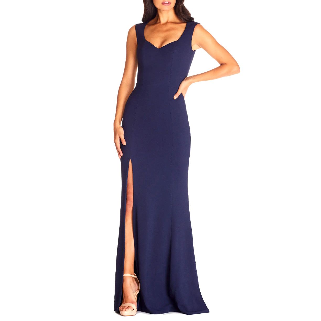 image of Dress The Population Monroe Side Slit Gown Size S NWT $248 in Blue, Women's