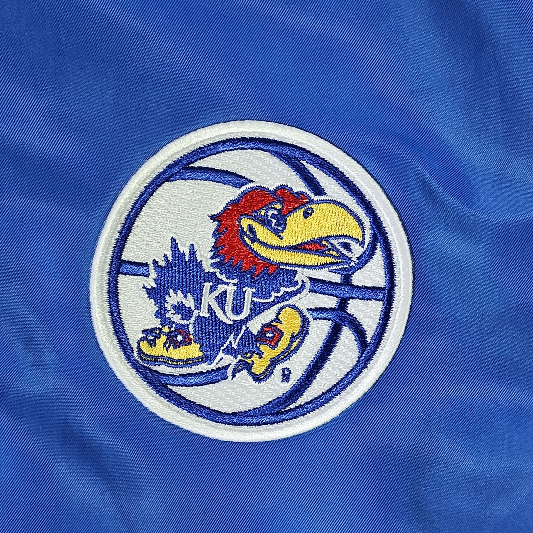 NCAA Kansas Jayhawks Vintage 90s Basketball Bomber Jacket Size US L / EU 52-54 / 3 - 4 Thumbnail