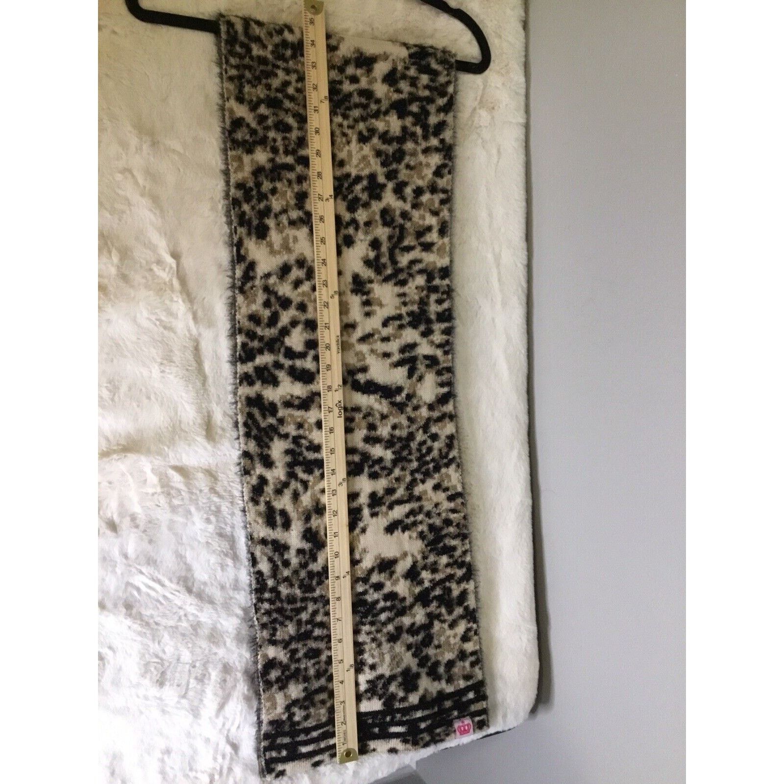 Juicy Couture Juicy couture oversized animal print wrap scarf fringe new! Size ONE SIZE - 3 Thumbnail