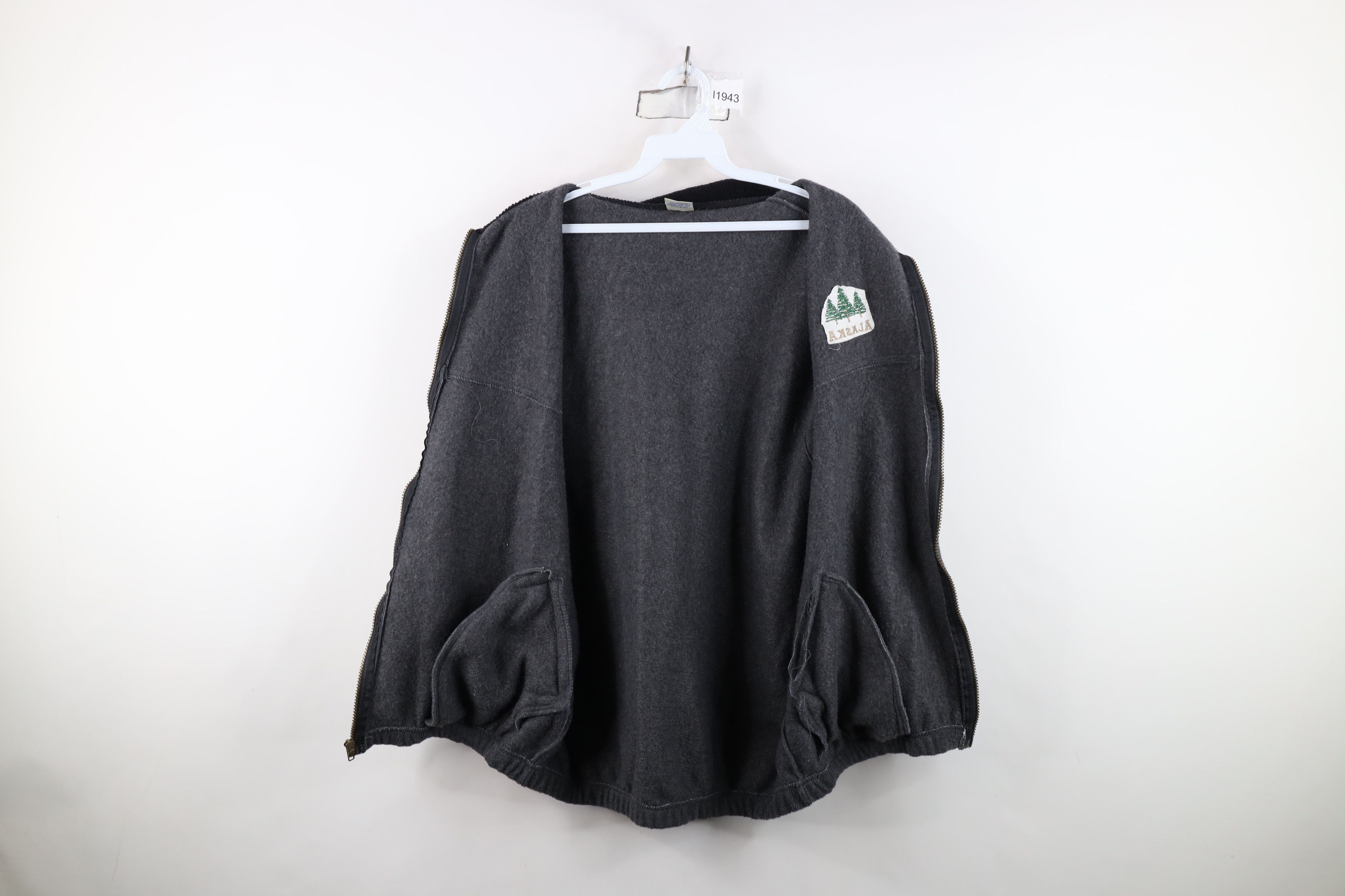 Vintage Vintage 90s Streetwear Fleece Full Zip Vest Jacket USA Size US XL / EU 56 / 4 - 9 Thumbnail