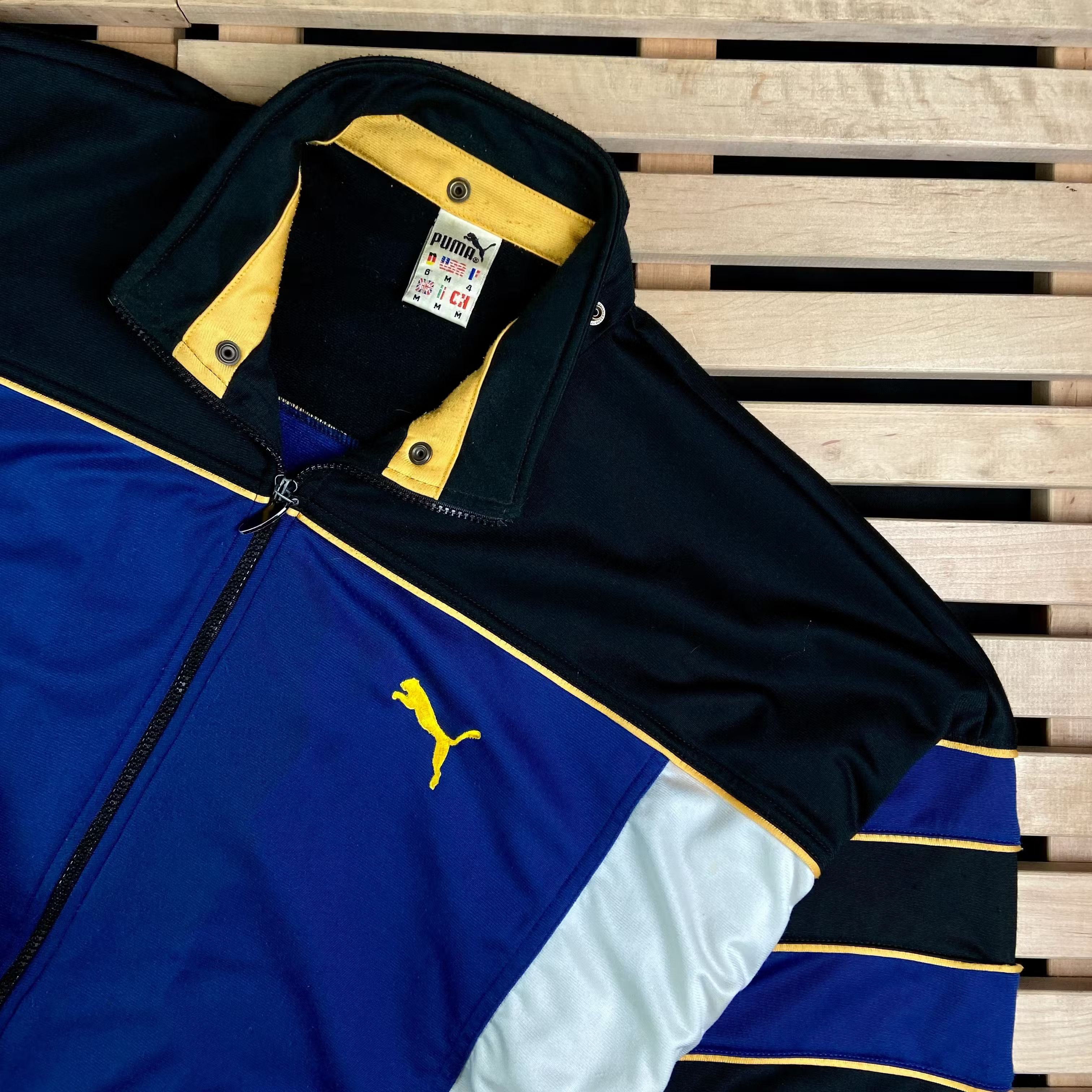 Puma × Vintage Mens Bomber Jacket Puma Vintage Size M Size US M / EU 48-50 / 2 - 2 Thumbnail
