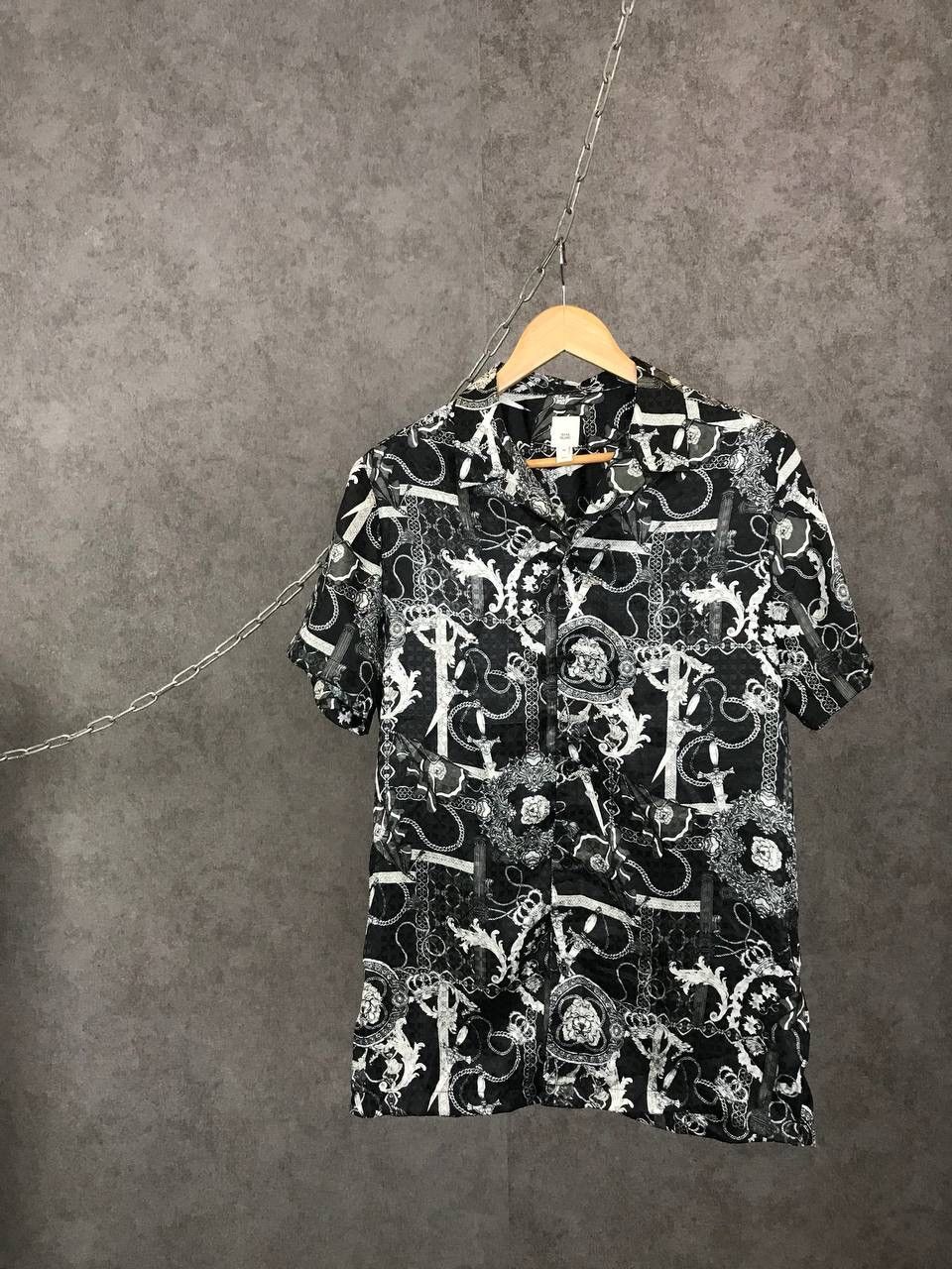 River Island crazy art Hawaiian shirt
