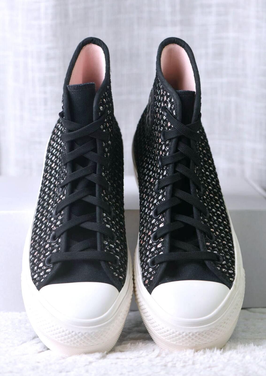 Converse Converse Chuck Taylor All Star Crochet High Top Women Black Size US 9 / IT 39 - 11 Thumbnail
