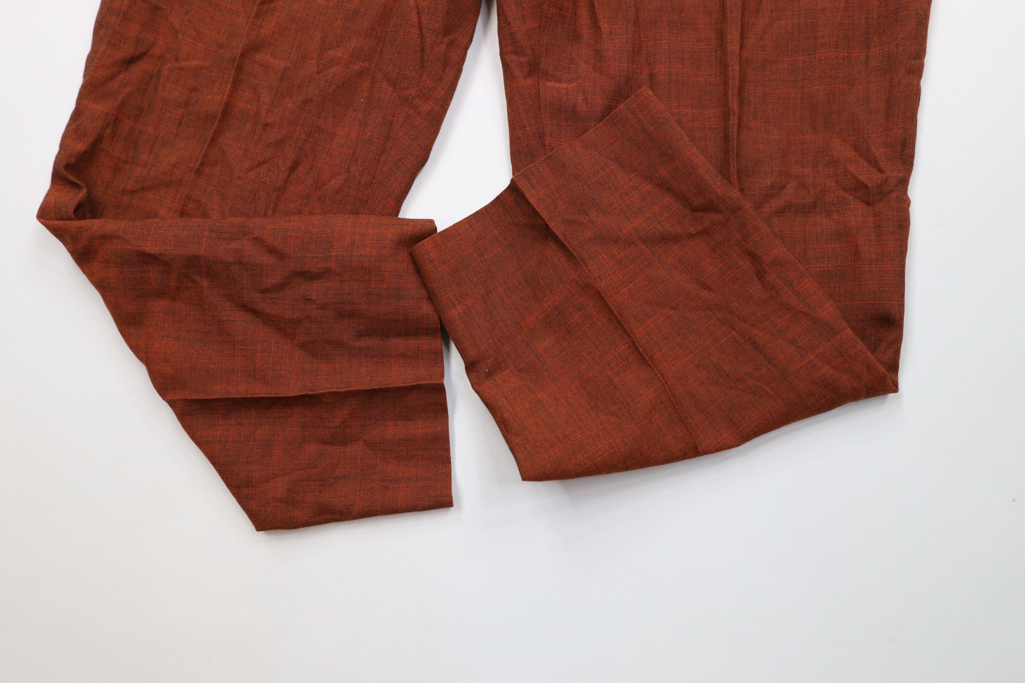 Vintage Vintage 50s Rockabilly Fleck Rayon Gabardine Chino Pants USA Size US 34 / EU 50 - 6 Thumbnail