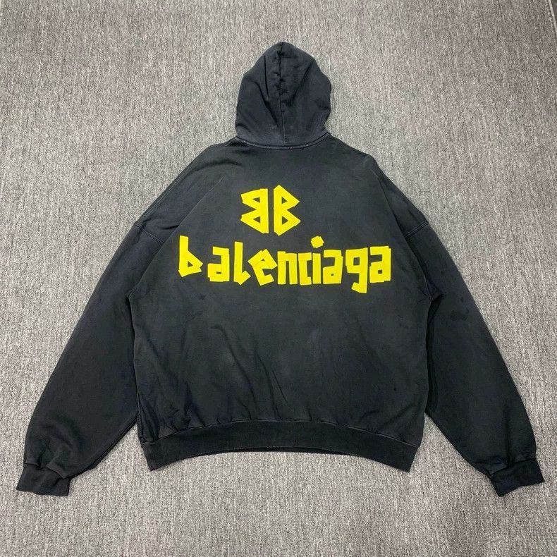Balenciaga balenciaga black graphic hoodie for sale Size US M / EU 48-50 / 2 - 2 Thumbnail