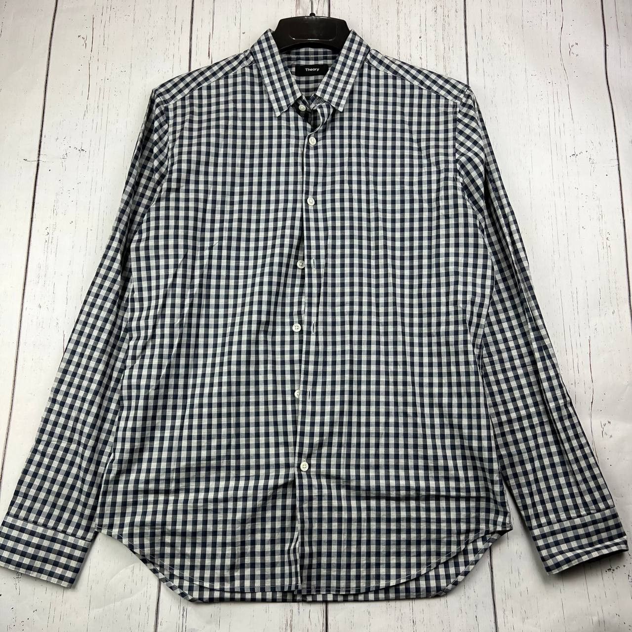 Theory Theory Medium Plaid Long Sleeve Button Down Shirt Men Cotton Size US M / EU 48-50 / 2 - 1 Thumbnail