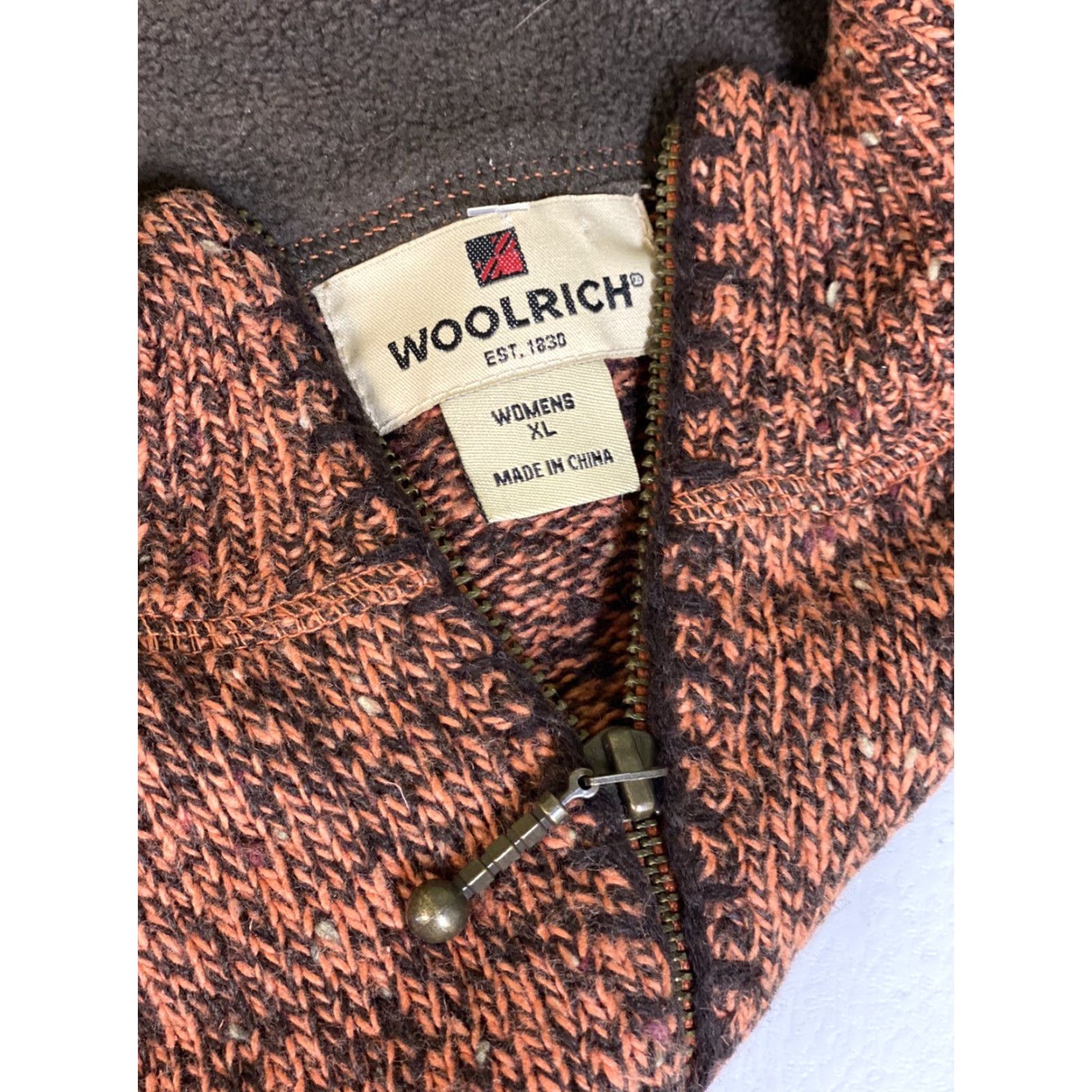 Vintage VINTAGE Woolrich Sweater 1/4 Zip XL Women Red Pullover Wool Heather Amberglow 15% Wool Ladies Size XL / US 12-14 / IT 48-50 - 5 Thumbnail