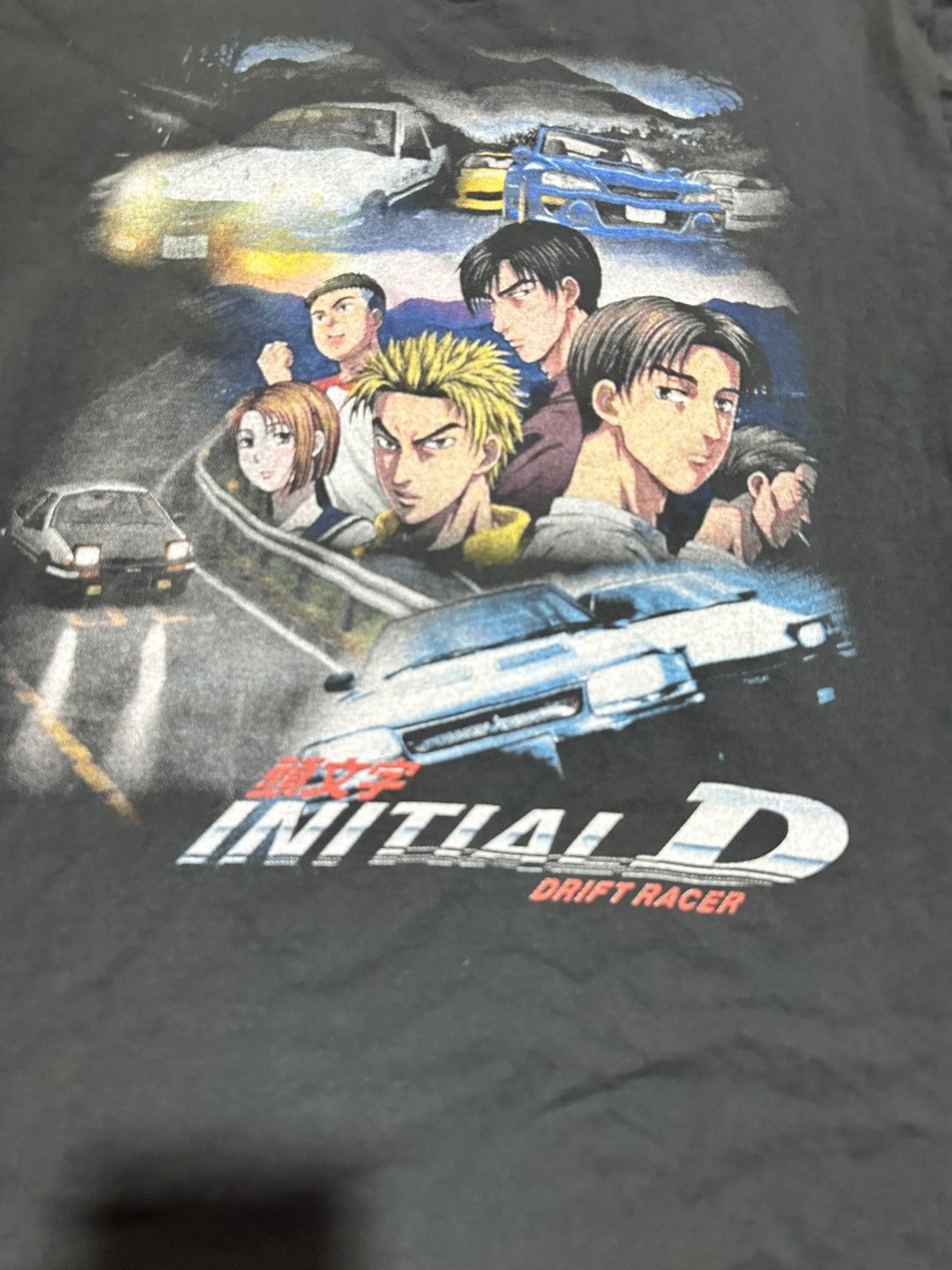 Vintage Initial D Anime Drift Racer GraphicJDM Street Manga Shirt Size US XL / EU 56 / 4 - 4 Thumbnail