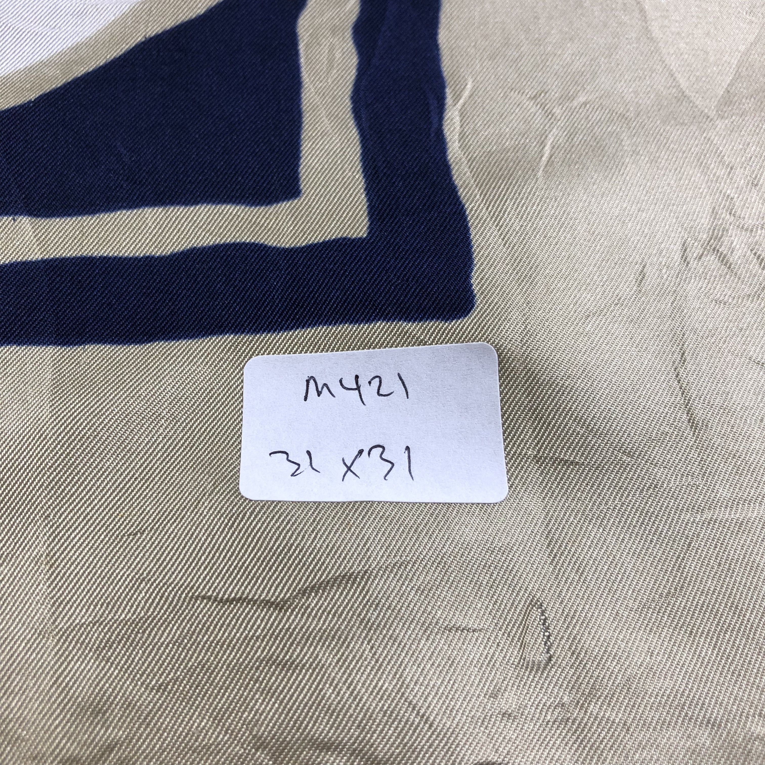 Vintage Vintage Dickins & Jones Abstract Hand Rolled Silk Scarf M421 Size ONE SIZE - 16 Thumbnail