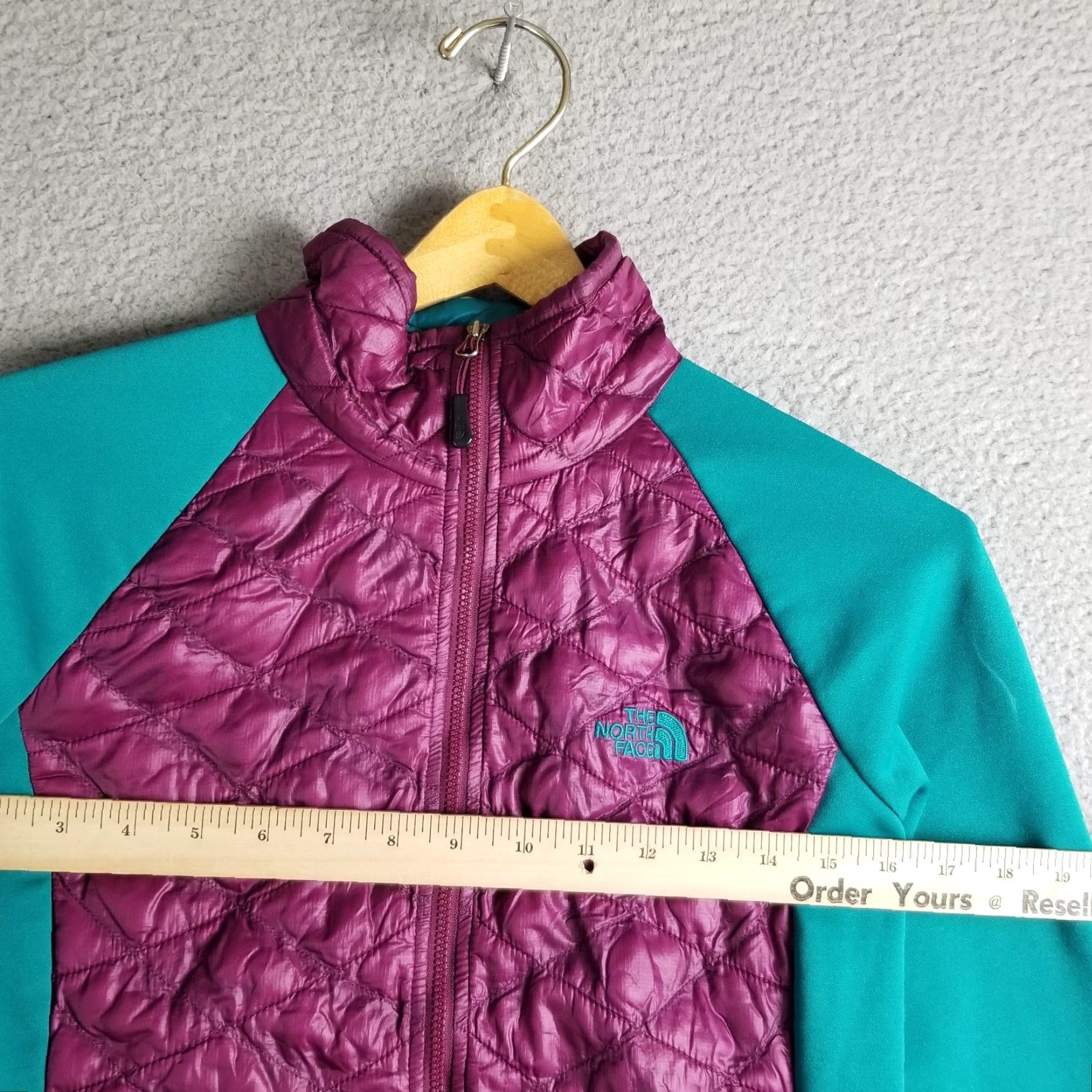 The North Face The North Face Thermoball Hybrid Jacket Women Small Purple Teal Hiking Insulated Size S / US 4 / IT 40 - 5 Thumbnail