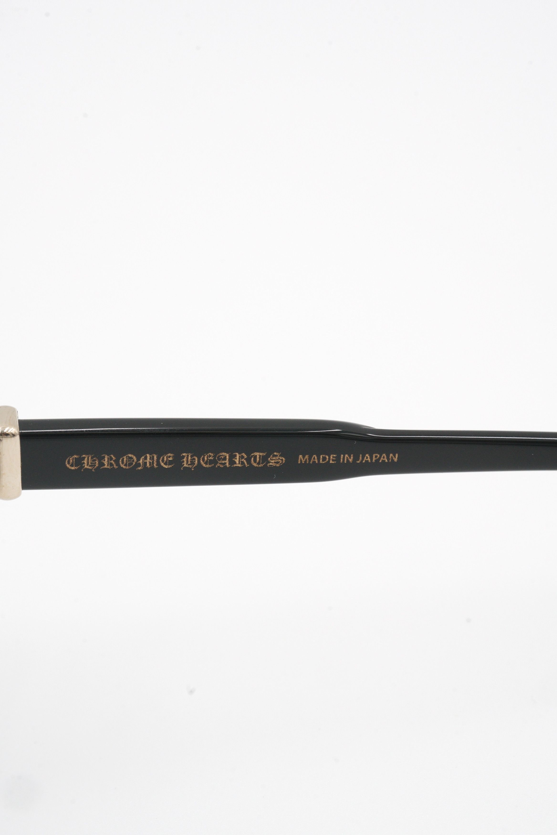 Chrome Hearts Chrome Hearts 'Cox Ucker' Black/Gold Glasses Size ONE SIZE - 7 Thumbnail