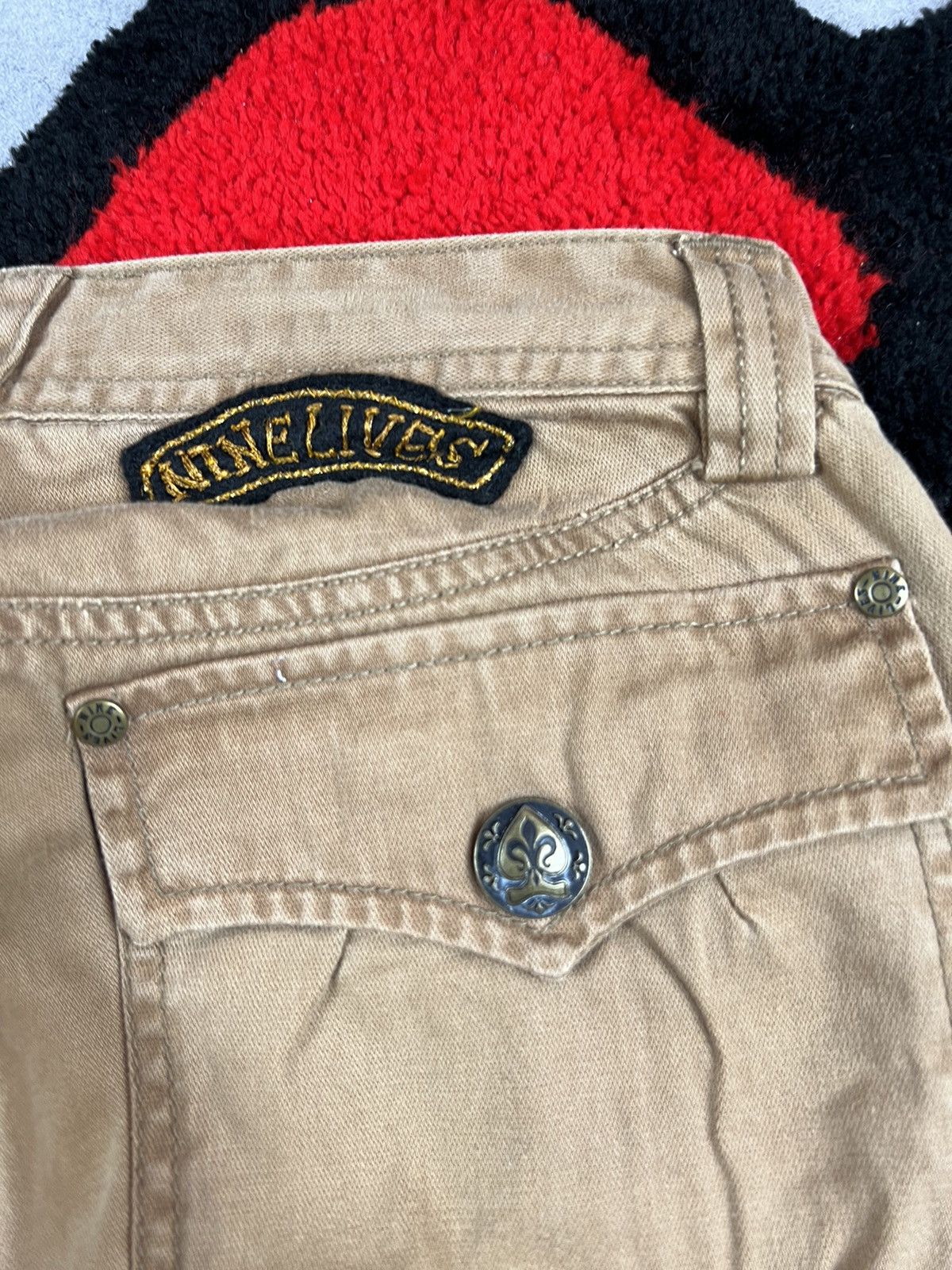 Vintage Vintage Nine Lives Grunge Punk Western Y2K Japanese Pants Size 31" - 15 Thumbnail