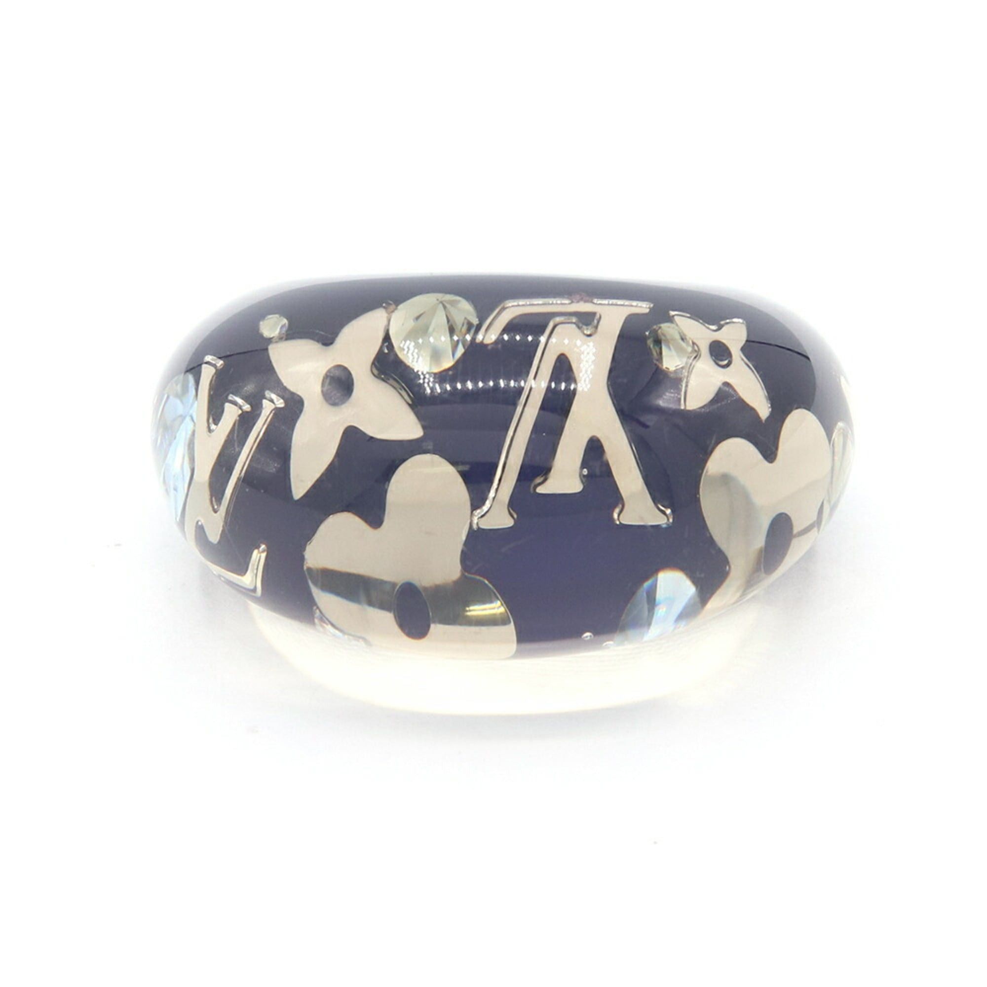 Louis Vuitton Louis Vuitton Bague Inclusion Ring, Navy Resin, Size M, LV, Women's LOUIS VUITTON Size ONE SIZE - 1 Thumbnail