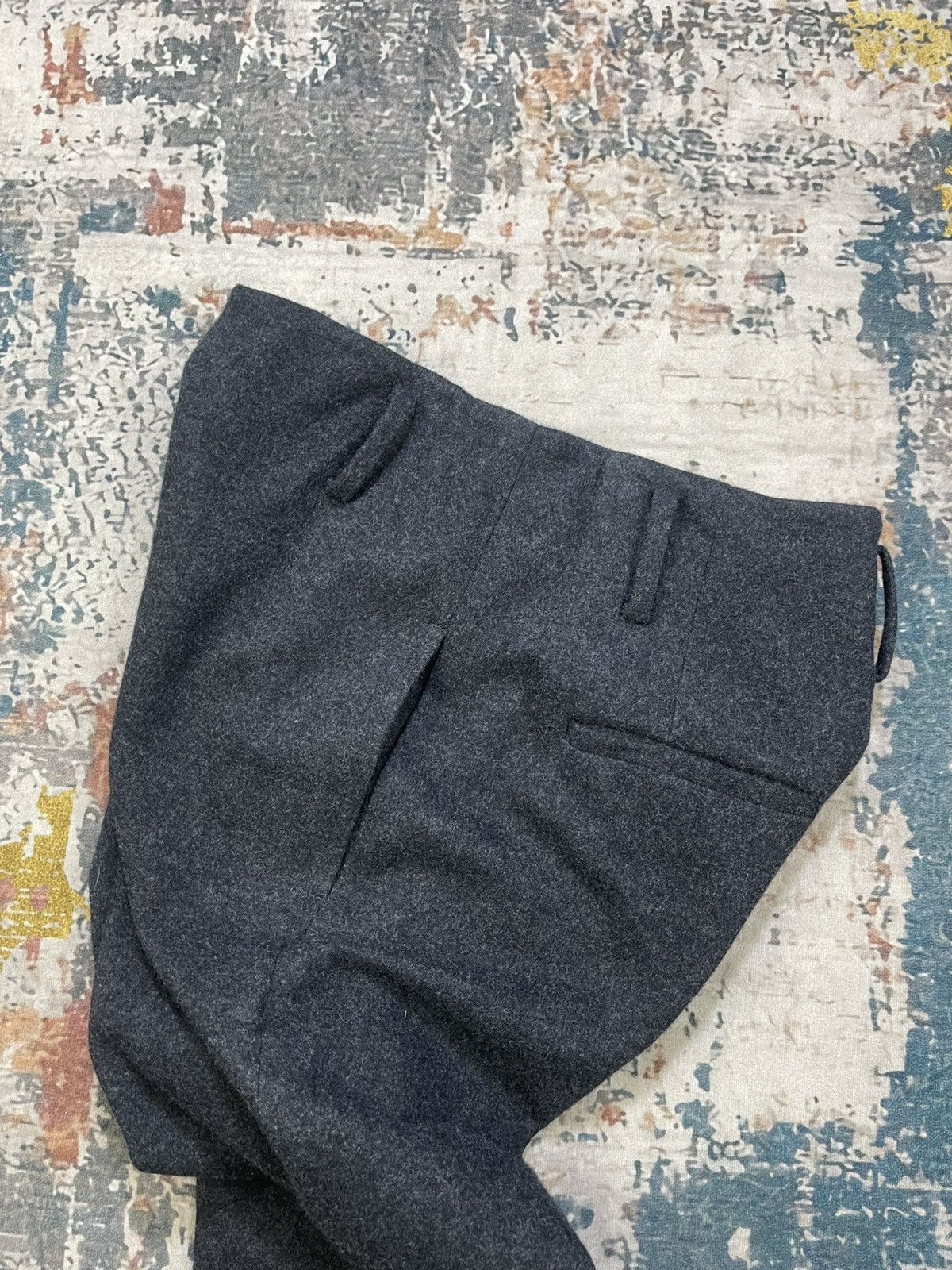 Theory Theory Fit Straigh Leg Belted Flannel Wool Pants Size 27" / US 4 / IT 40 - 4 Thumbnail
