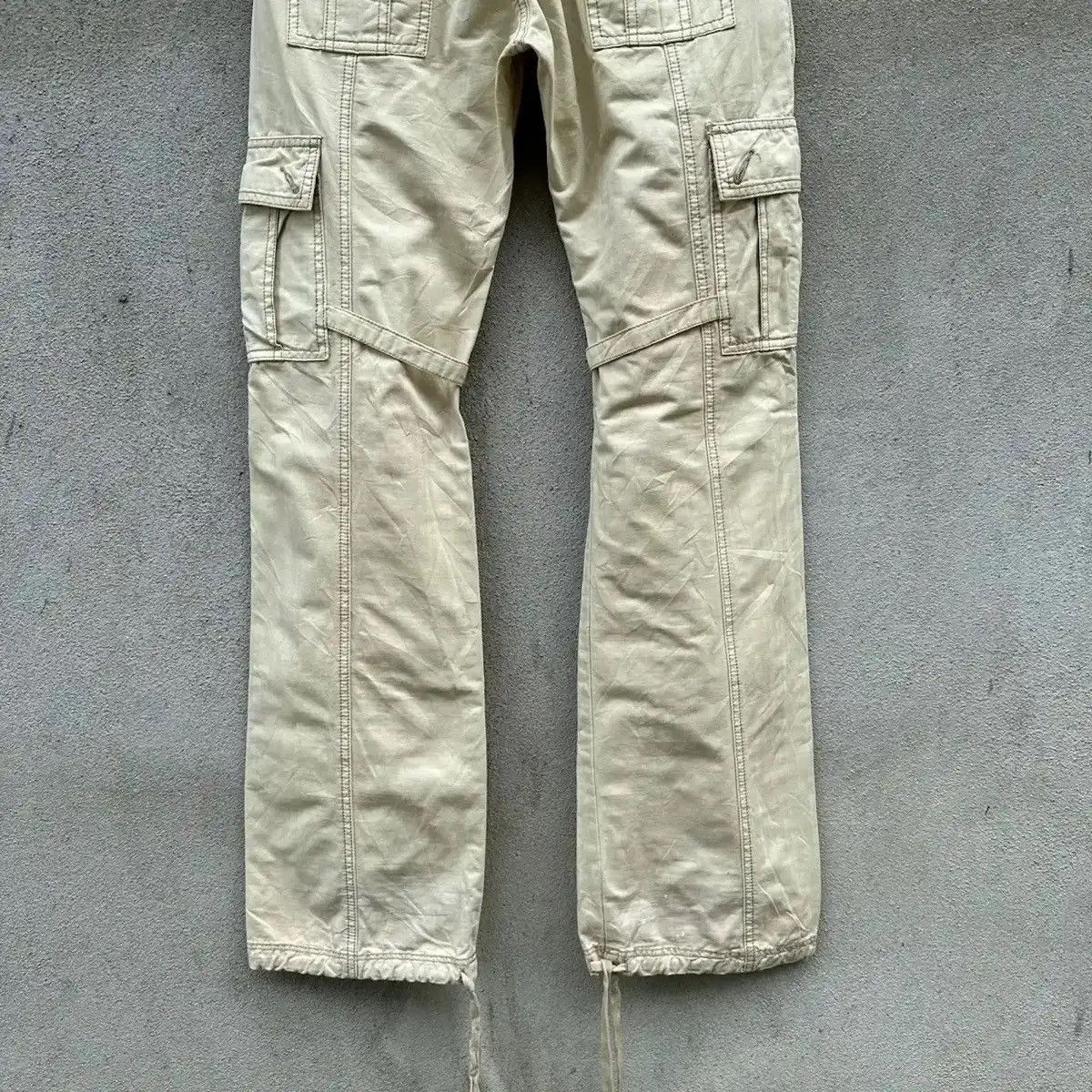 If Six Was Nine ‼️ FLARE BOOTCUT🔥AVIREX PARACHUTTE BONDAGE PUNK CARGO PANTS Size US 29 - 14 Thumbnail