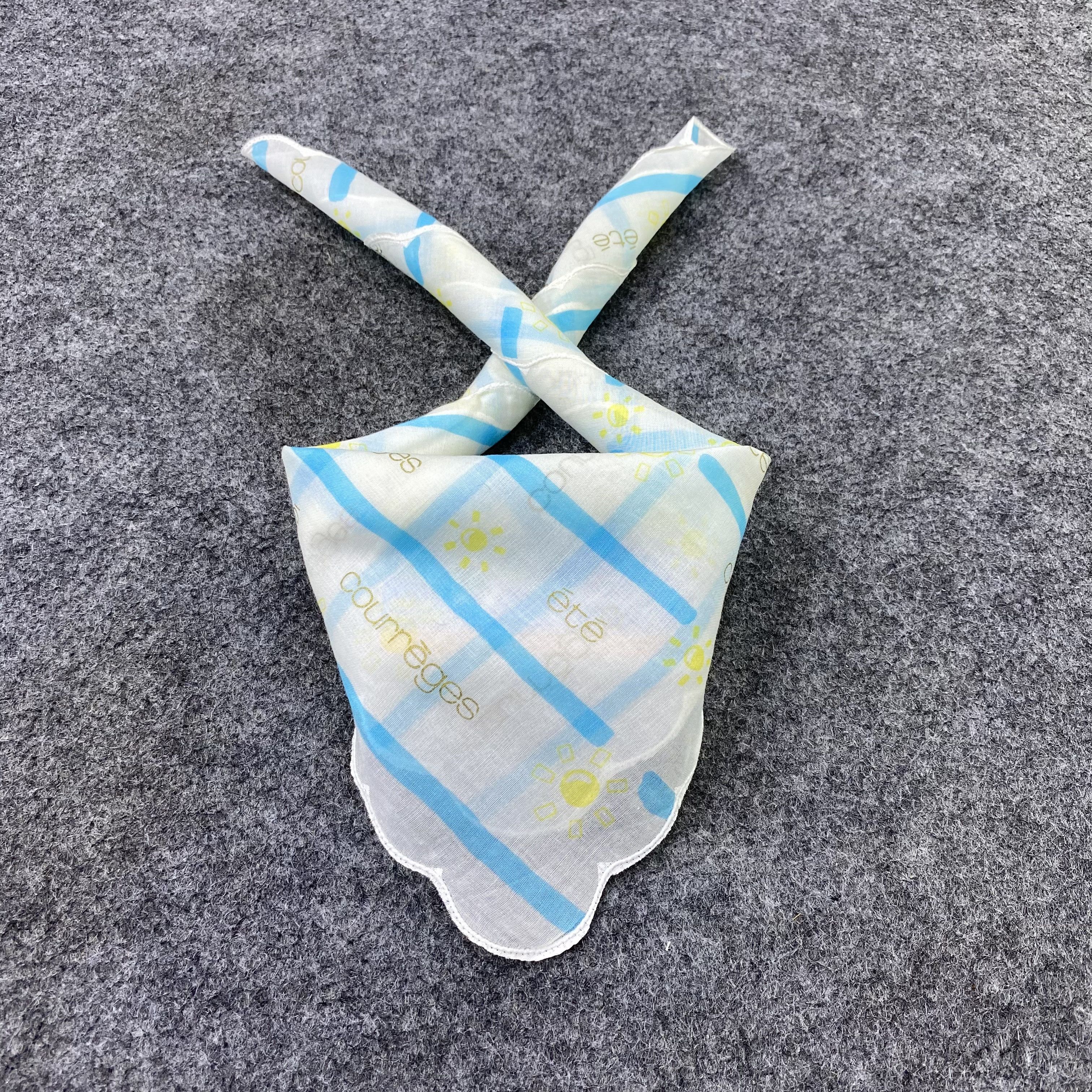 Courreges Courreges Handkerchief Neckerchief Bandana-B1909 Size ONE SIZE - 2 Thumbnail