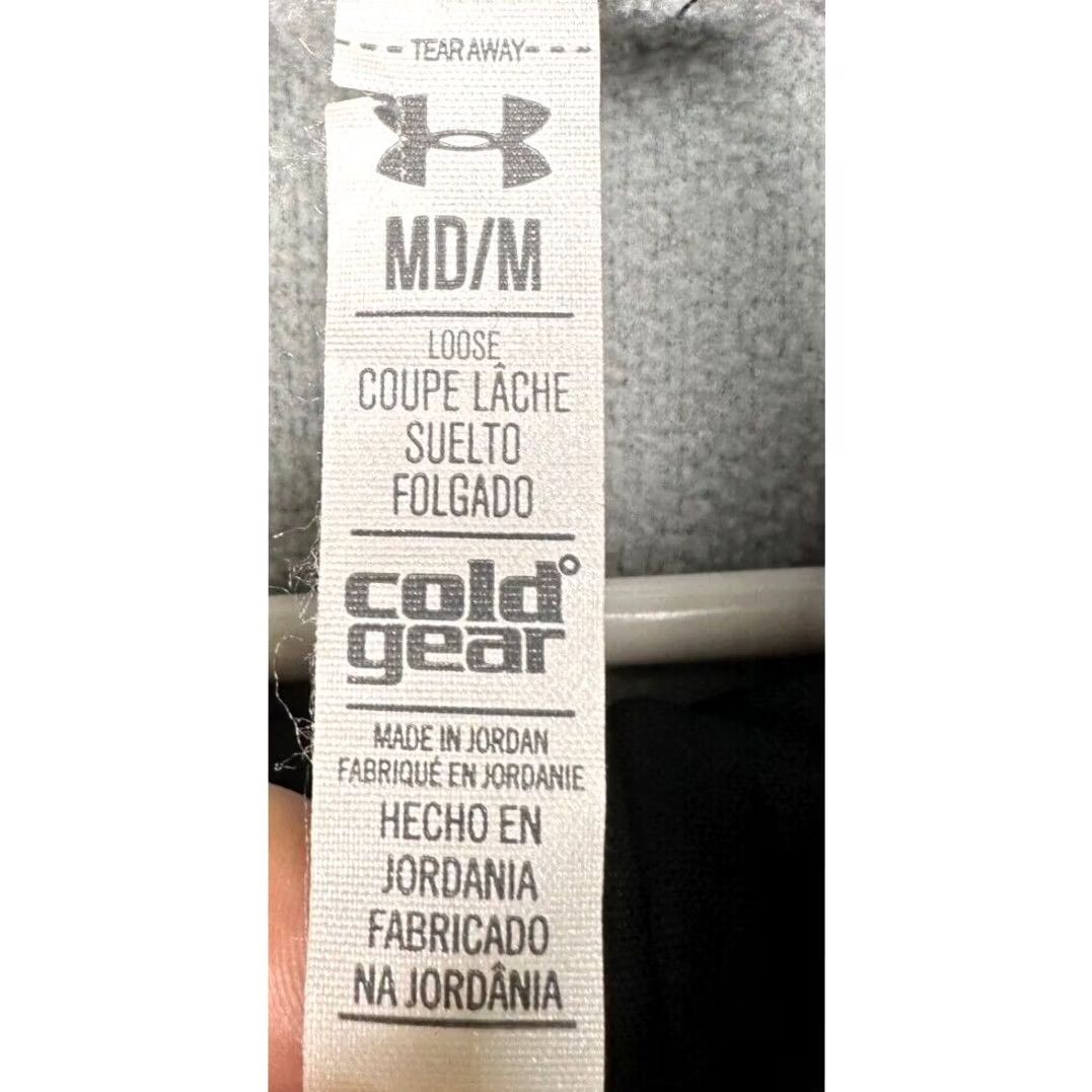 Under Armour Under Armour Hoodie Womens Medium ColdGear Grey Storm Loose Fleece Lined Outdoor Athletic Shirt Size M / US 6-8 / IT 42-44 - 3 Thumbnail