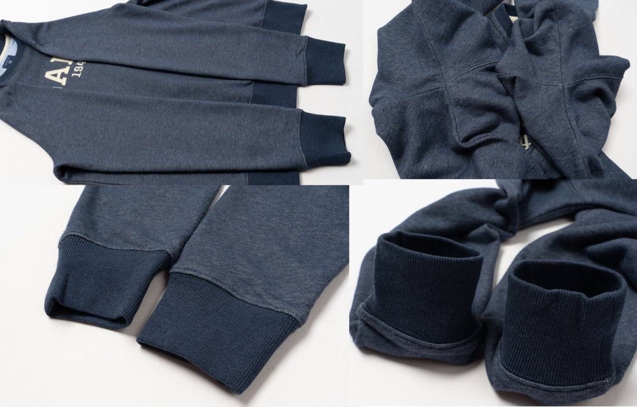 Gant 🔵 GANT Logo Blue Cotton Classic Crew Neck Sweatshirt Size US M / EU 48-50 / 2 - 4 Thumbnail