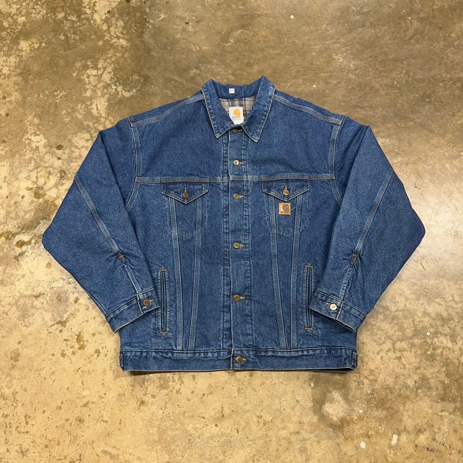 Carhartt carhartt denim active jacket J139 DST | Grailed