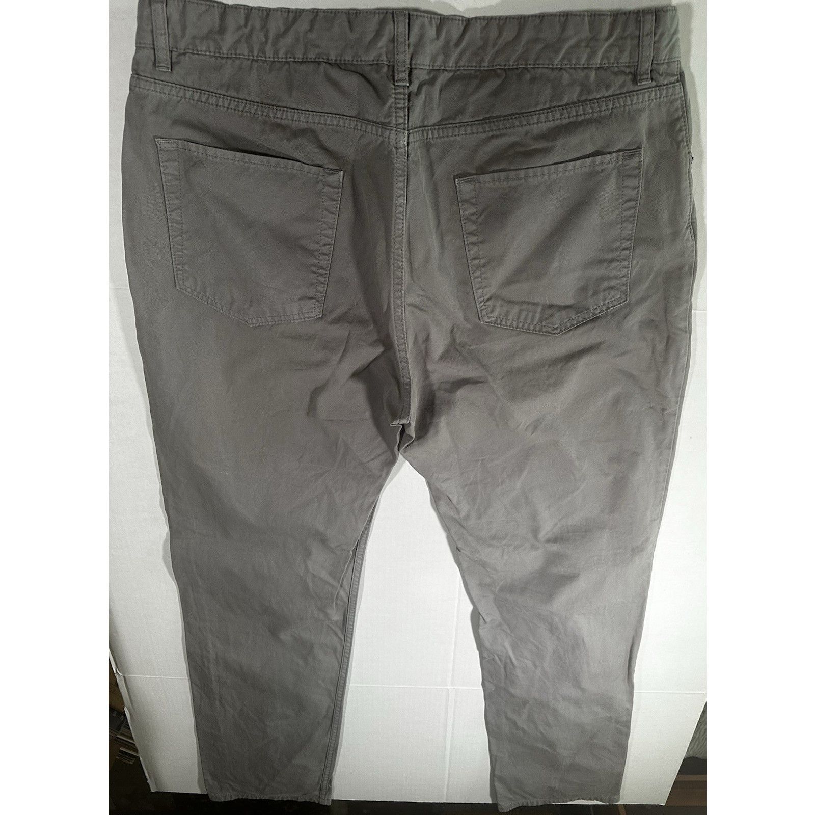 Saks Fifth Avenue Saks Fifth Avenue Gray Chino Canvas Pants Sz36 Casual Size US 36 / EU 52 - 14 Thumbnail