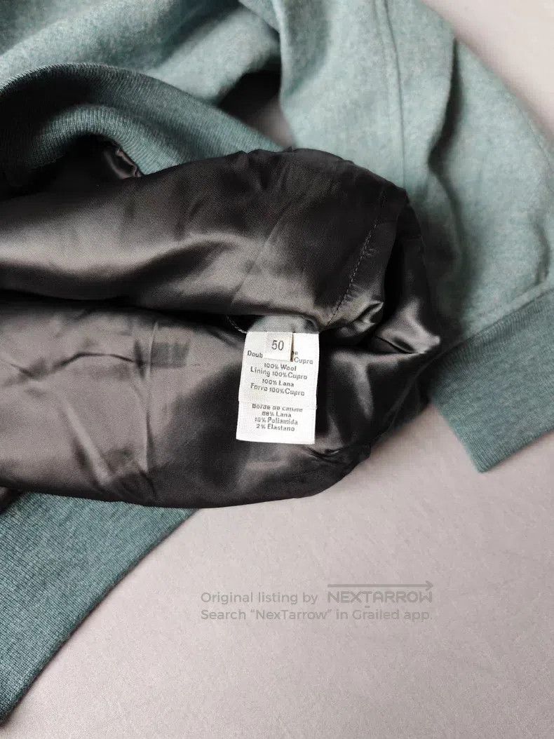 Hermes Hermes Runway plaid wool sweater, misty blue, 100% wool fa Size US M / EU 48-50 / 2 - 5 Thumbnail
