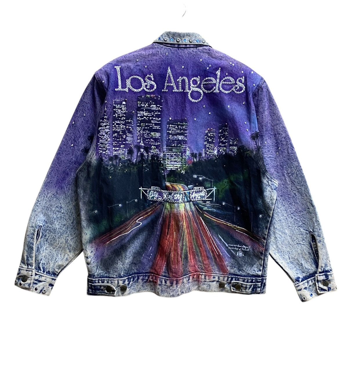 Rare Vintage Hand Painted Tony Alamo Trucker Denim 1989s