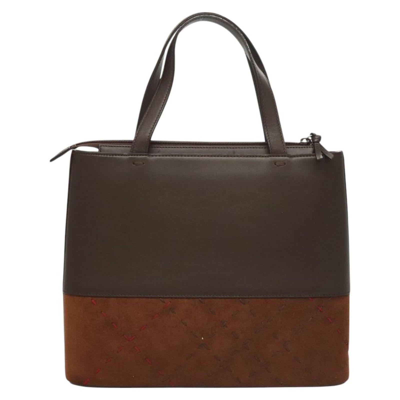 Burberry Brown Suede Handbag