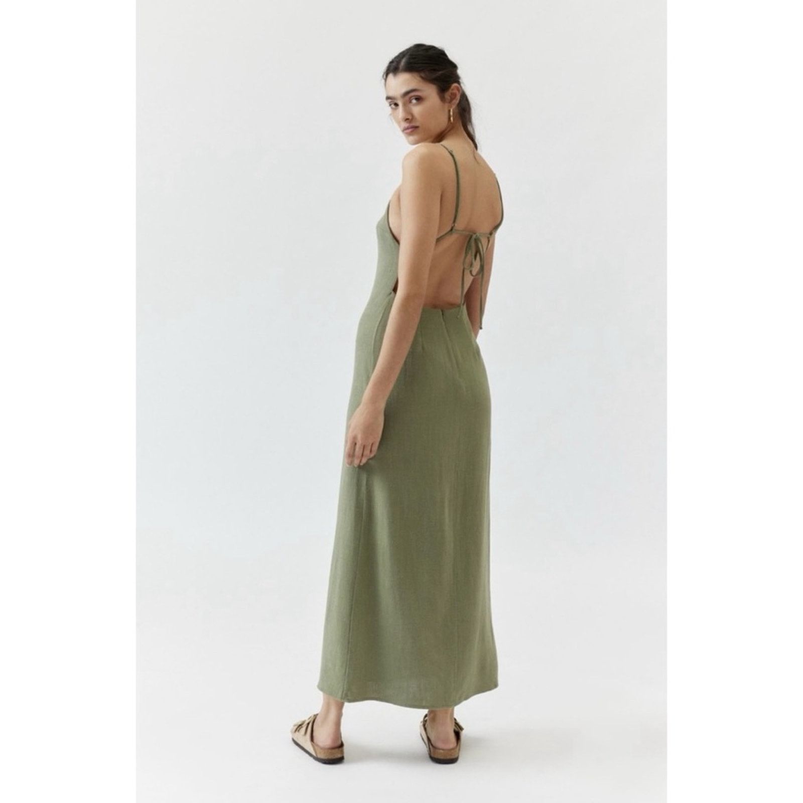 Urban Renewal Urban Outfitters Urban Renewal Linen Open-Back Midi Dress M Size M / US 6-8 / IT 42-44 - 14 Thumbnail