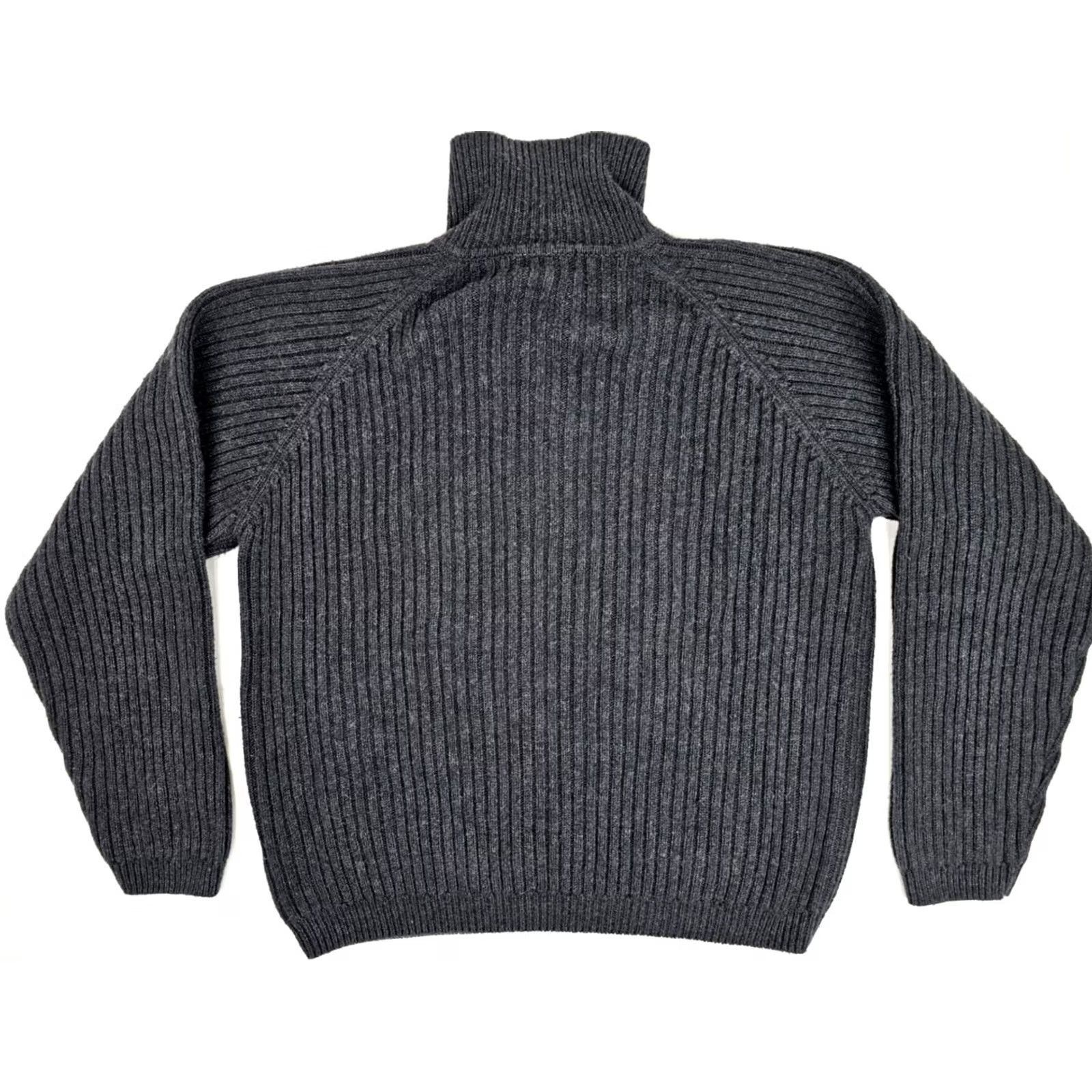 Vintage VINTAGE St. Johns Bay Sweater Men XL Tall Charcoal Gray Ribbed Knit Fisherman Size US XL / EU 56 / 4 - 6 Thumbnail